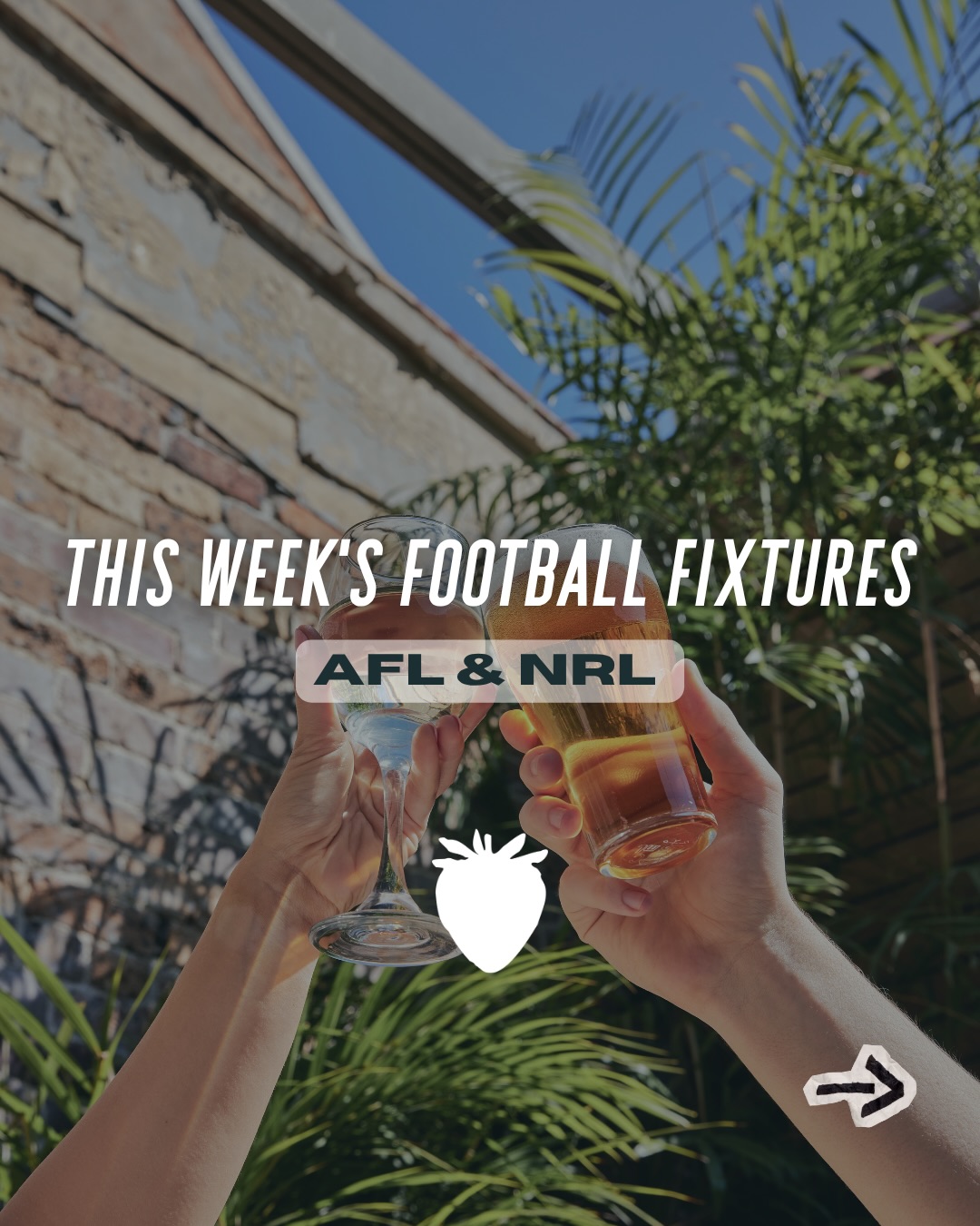 🏉 AFL & NRL fans, we’ve got your weekend sorted.
Catch every game live and loud at The Strawberry while enjoying our Footy Season Pie & Pint Special for just $30. 🍺🥧
Round up your mates, grab a cold beer, settle in for a great feed and enjoy a huge weekend of footy on the big screens.
Fixtures are locked in, the beers are cold, and the atmosphere is ready. See you at The Strawberry! 🍓
#afl #nrl #footyseason #sydneypubs #sydneyeats