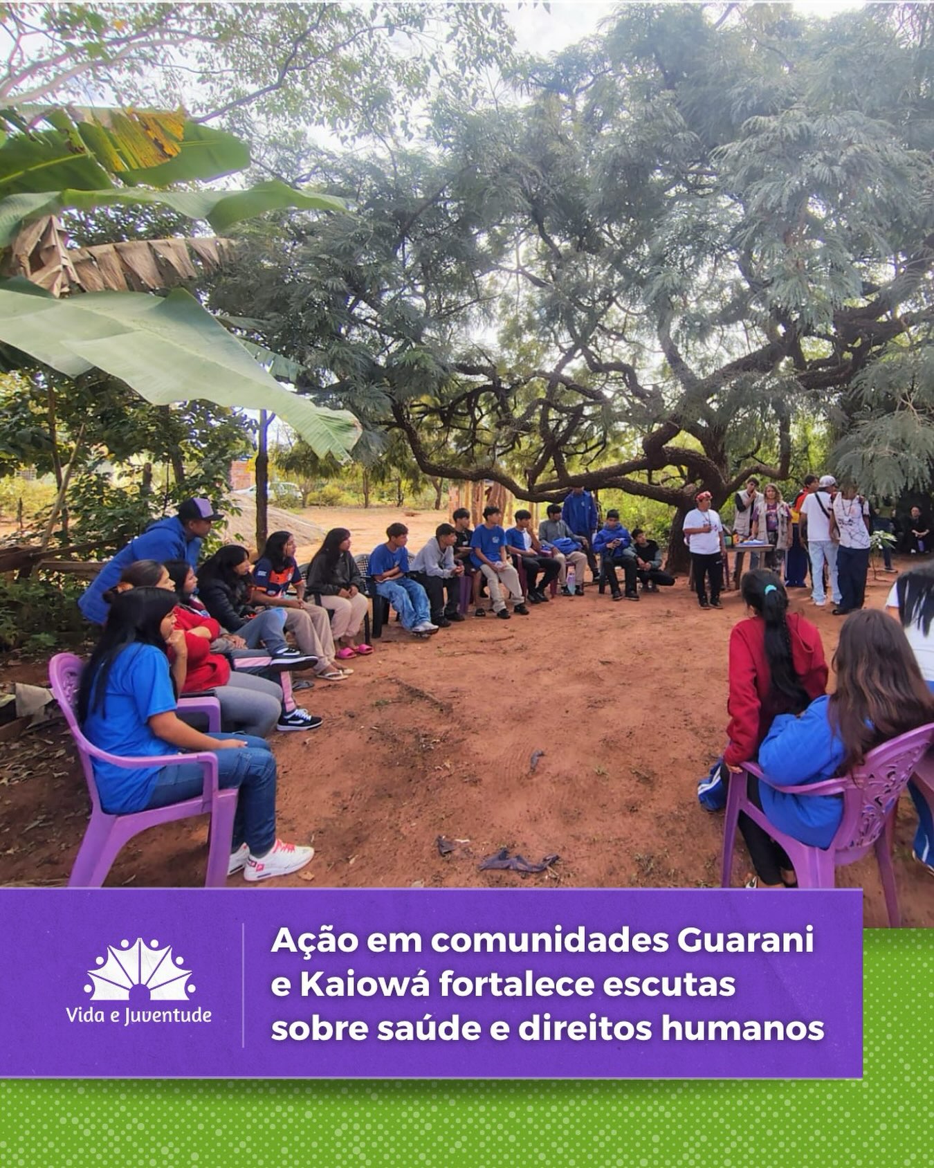 🍃O Vida e Juventude, representado pela Equipe Técnica Federal do Programa de Proteção aos Defensores e Defensoras de Direitos Humanos, Comunicadores e Ambientalistas (ETF/PPDDH), foi convidado a compor a comitiva organizada pelo Ministério dos Direitos Humanos e da Cidadania (MDHC), por meio da Secretaria Nacional dos Direitos das Pessoas LGBTQIA+, responsável pela realização da 2ª Oitiva sobre Saúde e Violações de Direitos Humanos em comunidades indígenas do povo Guarani e Kaiowá, no Mato Grosso do Sul.
A atividade ocorreu entre os dias 25 e 29 de maio e teve como objetivo fortalecer o acompanhamento das comunidades, por meio da escuta qualificada de lideranças, defensoras e defensores de direitos humanos e representantes dos territórios indígenas. Durante a ação, a comitiva percorreu diferentes comunidades, dialogando sobre os desafios relacionados ao acesso à saúde, à garantia de direitos e às diversas formas de violência que afetam os povos indígenas da região.
Acesse o nosso site e confira a matéria completa. Link na bio!
#direitoshumanos #povosindígenas #dialogos