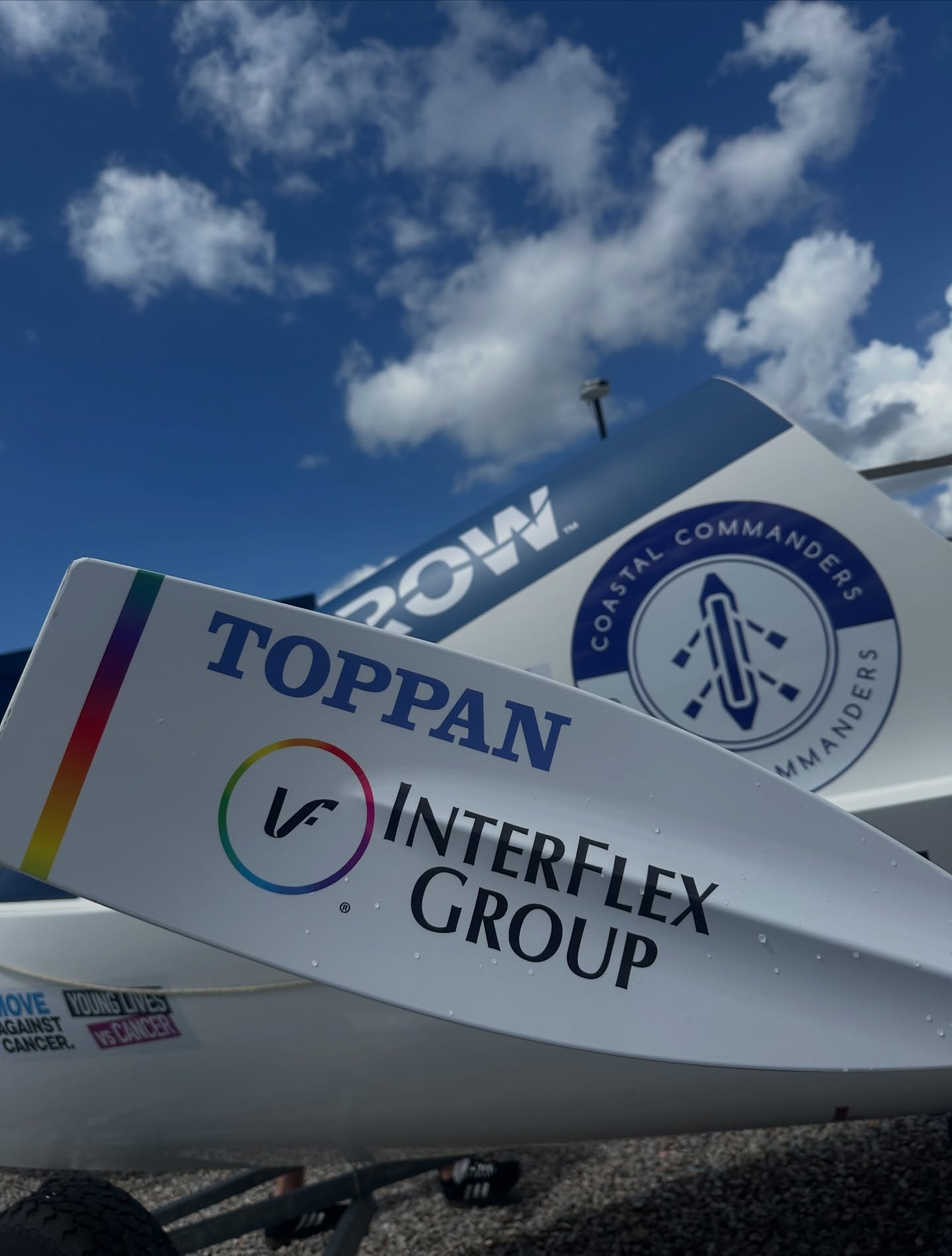 That’s our latest oar ready for the Atlantic. Our Toppan Interflex Group oar is looking 👌
A huge thank you to all of the businesses who have backed the Coastal Commanders campaign and secured their place on an oar that will help carry us 3,000 miles across the Atlantic.
Every training session, every mile and every stroke across the ocean will be powered by the support of our sponsors, and we’re proud to have you alongside us for the journey.
One oar still remains… but we’re saving that for something special.
OAR SPONSORS
Pennon Group x 2
Lithgow Perkins LLP
IPA - Independent Pilots Association
Toppan Interflex Group
#CoastalCommanders #AtlanticRow #CancerComeback