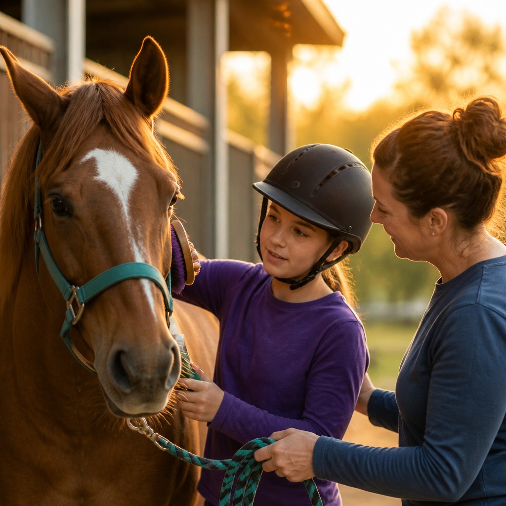 Imagine walking up to a gentle nose, feeling its warm breath, and knowing you’ve earned its trust. At Hosanna Horse Haven, you’ll learn simple horsemanship steps—how to approach safely, a calming grooming routine, and easy leading basics—that help you and the horse relax and connect. Every lesson supports rescued horses and gives you real-life skills: confidence, responsibility, and a sense of belonging. Bring your family, homeschool group, or come on your own—there’s a place for you here. Share a photo if you’ve ever fallen in love with a horse, and tell us what connection means to you. Link in bio 🐴✨ #HosannaHorseHaven #Horsemanship #RescueHorses #Connection #OhioHorses #FamilyLearning #SecondChances #LifeSkills