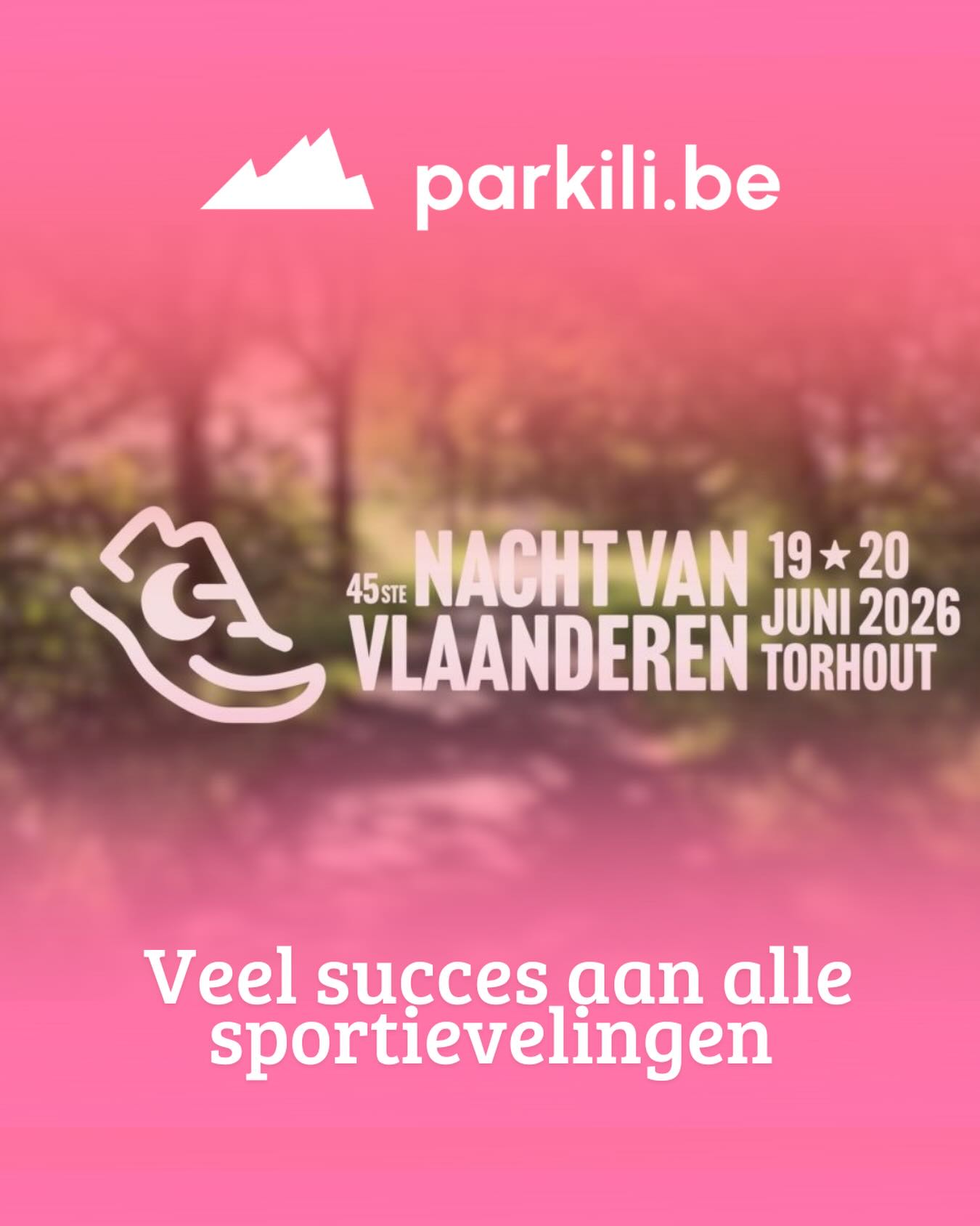 Heel veel succes aan alle deelnemers van @nachtvanvlaanderen 🔥
Wij zijn bijzonder trots op ons Parkili team dat deze avond meedoet om het begrip parkinson te sensibiliseren en om ook centjes in te zamelen voor de expeditie Peru 🇵🇪 2026 in het najaar die steeds dichterbij komt 🙌
Wens je nog een laatste steun over te maken via hun kilometer actie ⁉️
Dan kan dit via deze link: https://www.parkili.be/nvv
#parkili#movingmountains #bewegen#parkiliperu2026 #parkinson