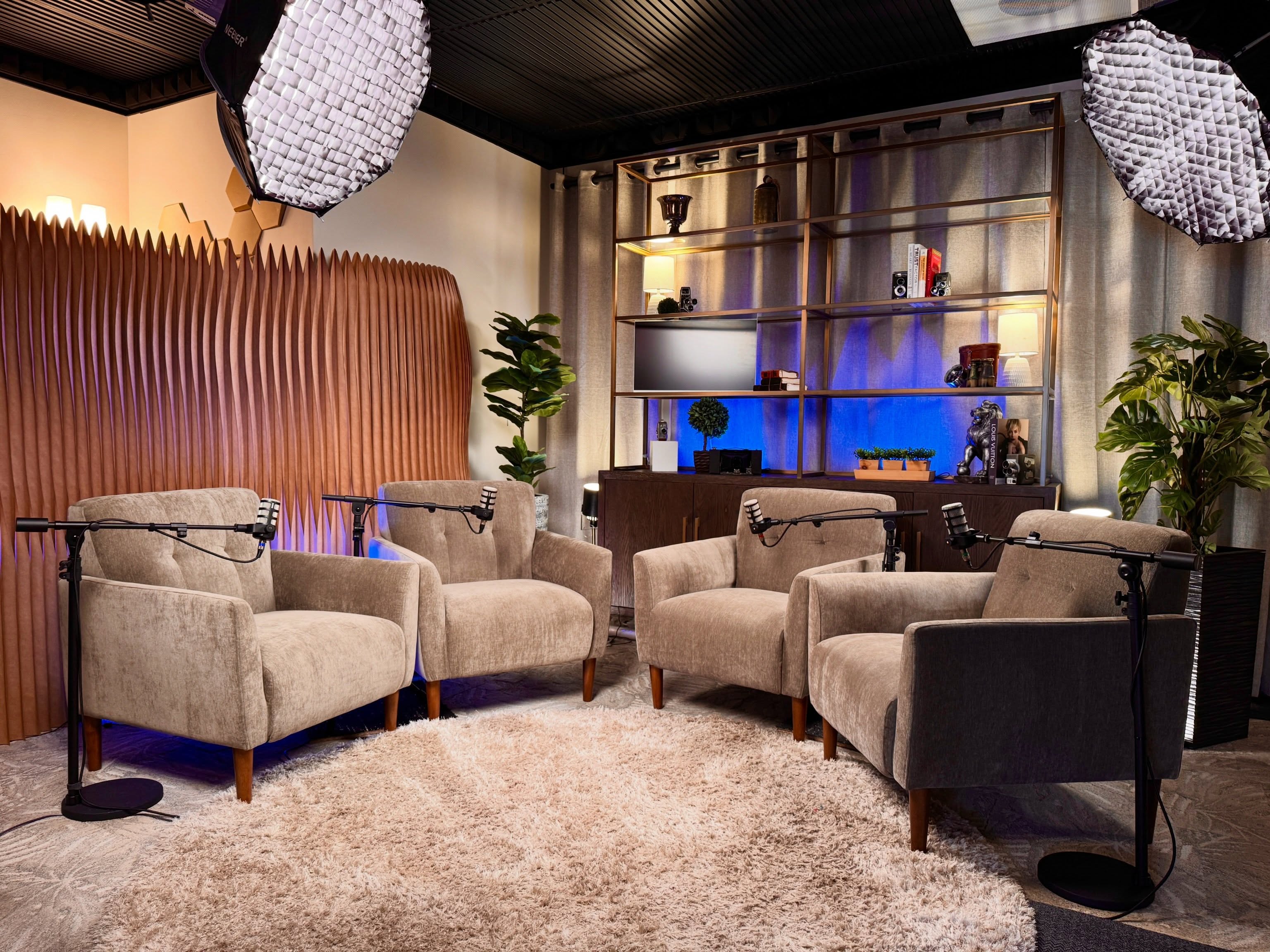 A peek behind the curtain 👀
Studio A gives us the space and freedom to transform into whatever your vision calls for. From a styled living room set to a full podcast lounge, we can make it happen!
What will be build next? ✨
#justtalkstudios #podcaststudio #bellevuewa #podcast #recordwithus