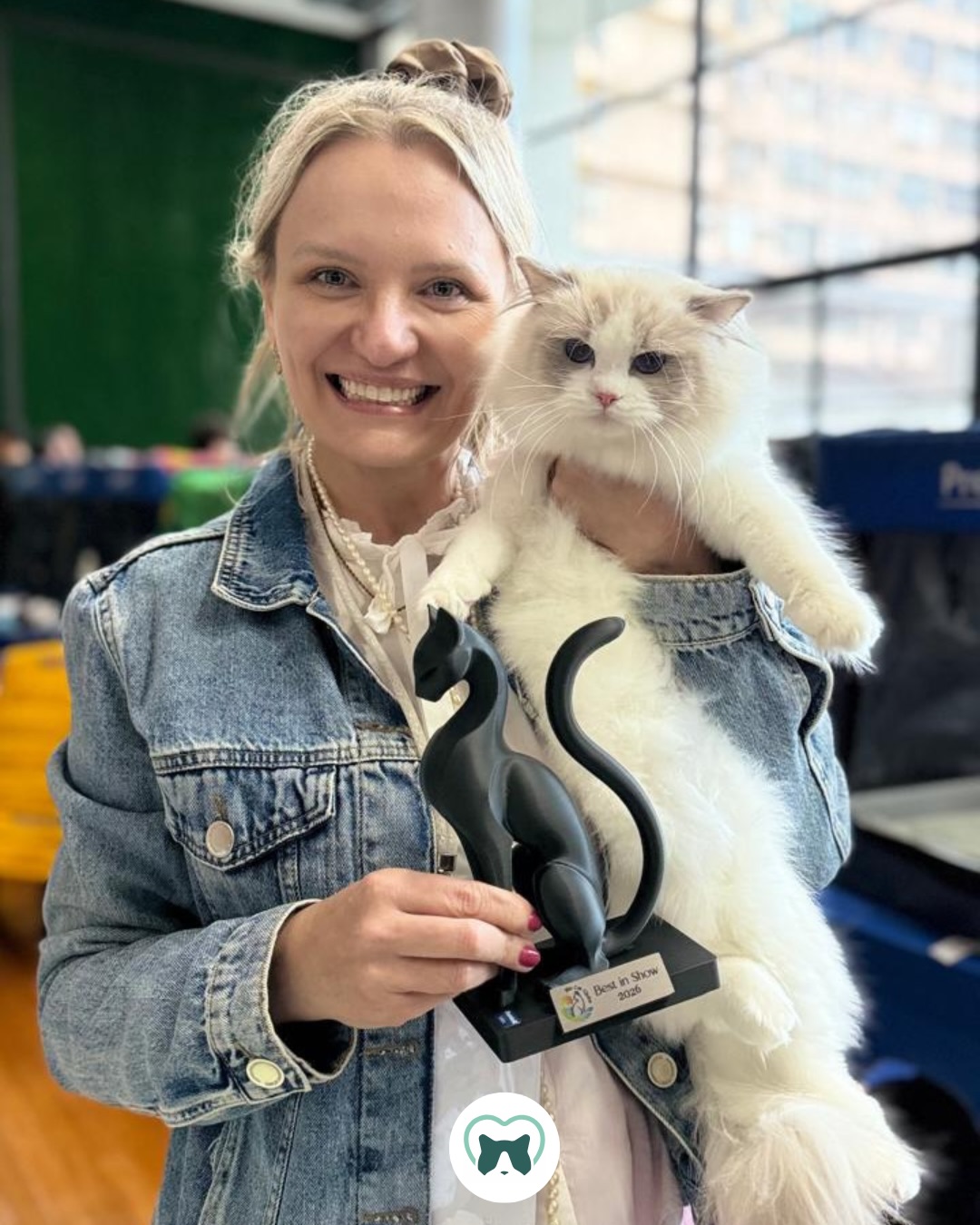 🏆 Nossa BR* Blumenkatzen Zamora é Junior Winner (JW)! 🏆
Com a conquista do seu 3º Best in Show, Zamora alcança oficialmente este importante título.
Orgulho define este momento. Parabéns, Zamora! 💚✨
Nossa gratidão a todos que nos acompanham, torcem e fazem parte dessa trajetória.
Agradecimento especial aos nossos apoiadores @formulanaturaloficial e @peepoopoficial pelo carinho e confiança em nosso trabalho. ✨
#blumenkatzen #ragdoll #ragdollcat #fifeshow #ragdollworld
