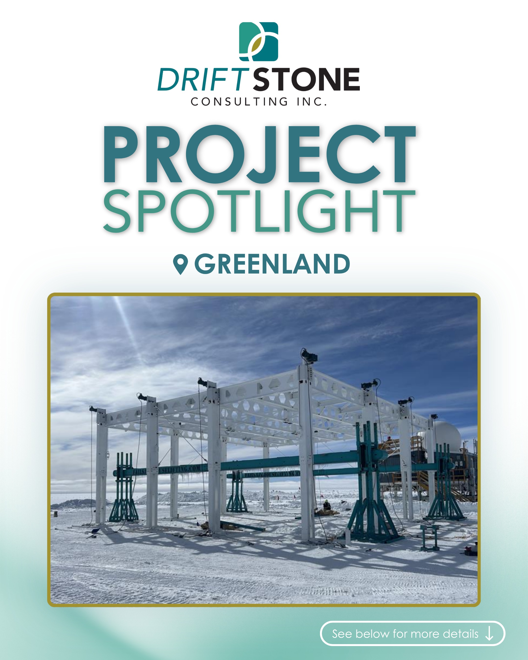 ✨ Project Spotlight: Greenland
Proud to collaborate with another Regina based business in the design & delivery of this important project in Greenland!🌍
We have provided the structural steel design for this adjustable building frame designed and constructed by Failsafe. The structure supports a government research facility located directly on a glacier❄️
@failsafehouselifting