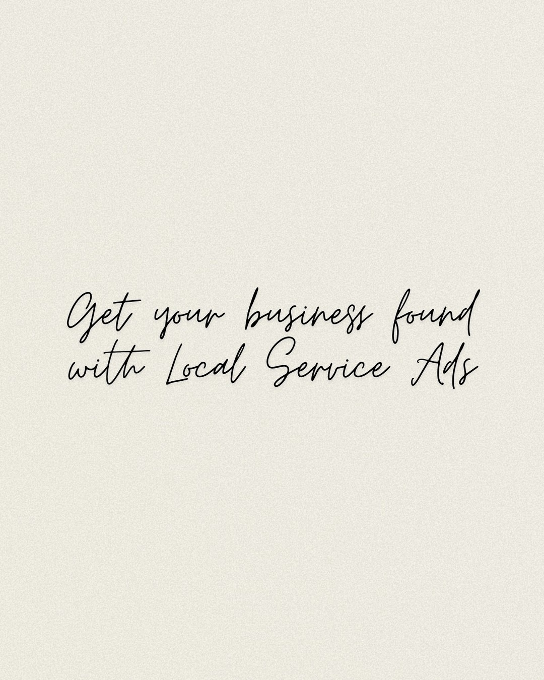 Did you know I now offer local service ads?
Local service ads gives you the opportunity to get found on Google with control of your budget. You only pay for qualifying leads not clicks.
No nonsense calls
Message to learn more