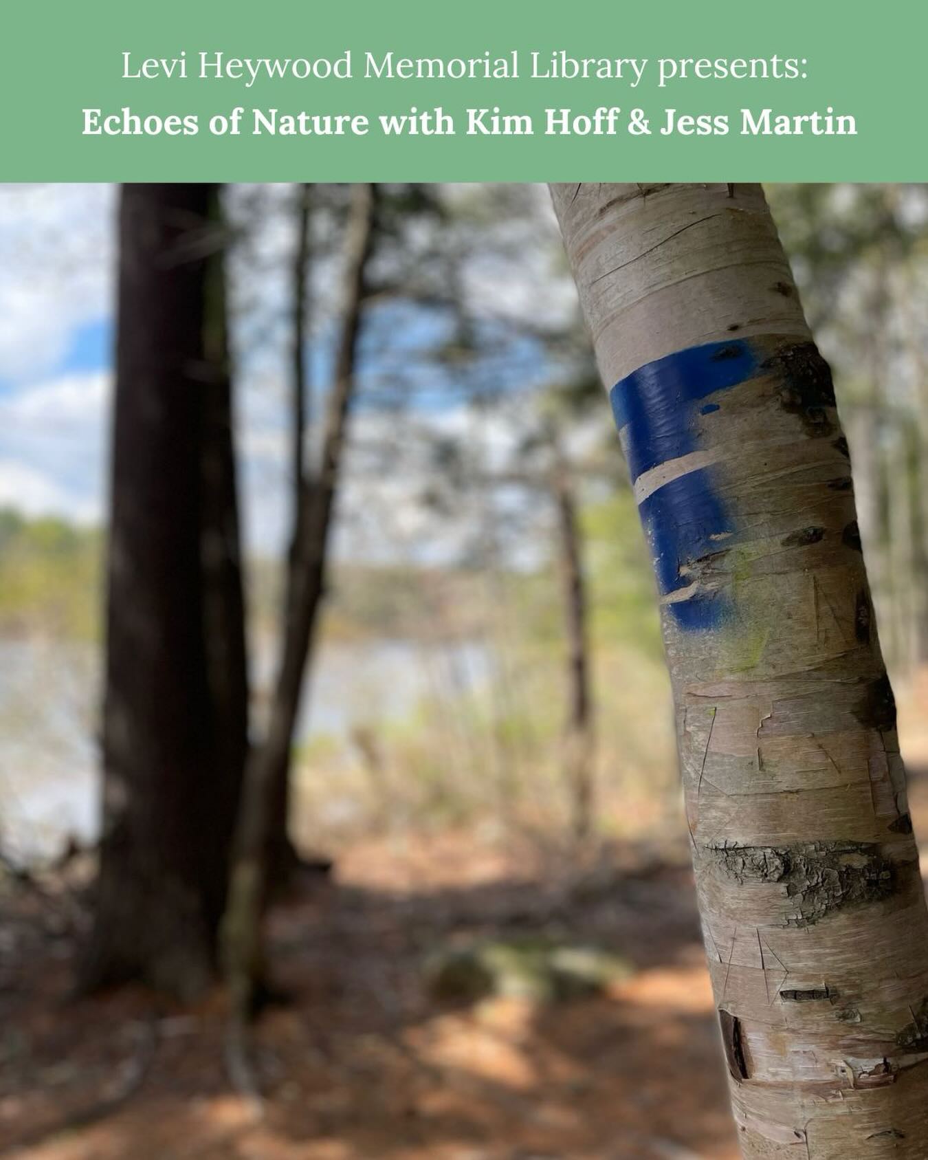 🌿 TONIGHT IN GARDNER 🎶
Looking for a moment to pause, breathe, and connect? Join us at 6:00 PM at the Levi Heywood Memorial Library for a truly unique event: The Experience.
Poet-naturalist Kim Hoff and singer-songwriter Jess Martin will lead us through a beautiful, site-specific performance inspired by the natural spaces of Massachusetts.
“We invite you to a sanctuary of sound and word—a moment of reflection, dialogue, and deep connection.”
Bring a friend, clear your mind, and immerse yourself in an evening of community, music, and poetry. We can’t wait to see you there!
📍 Where: Levi Heywood Memorial Library (Gardner, MA)
🕕 When: Tonight at 6:00 PM
🎟️ Admission: Free and open to all
This program is supported in part by a grant from the Gardner Cultural Council, a local agency which is supported by the Mass Cultural Council, a state agency.
#gardnerma #leviheywoodmemoriallibrary #massculturalcouncil #gardnerculturalcouncil #livepoetry
@kimbahoff123 @leviheywoodmemoriallibrary @masscultural