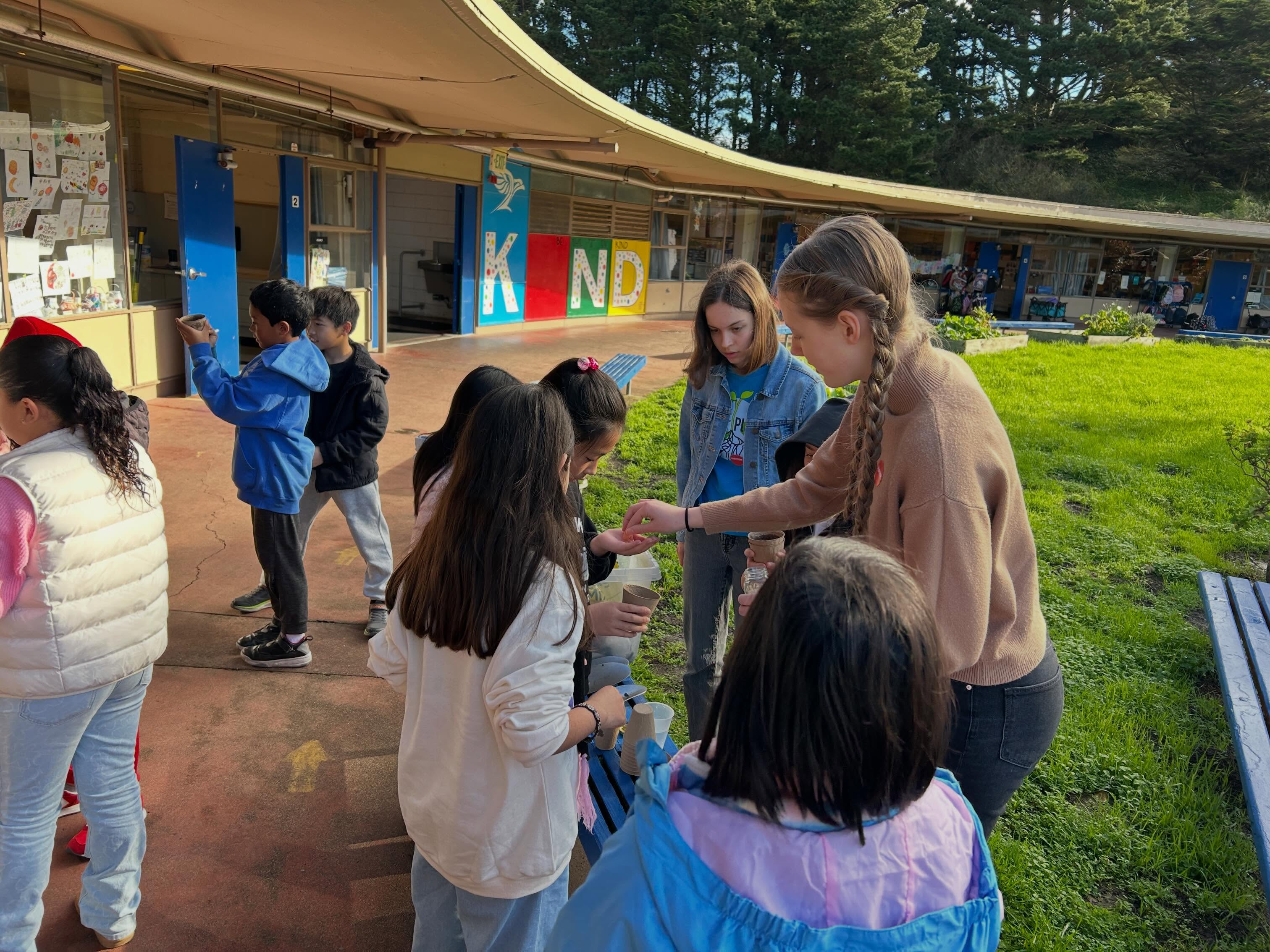 Project Super Plants is 6 years old! 🎉 This past school year, we worked with 1,000 elementary and middle school students at 8 new and 10 returning schools from Marin to San Jose and planted roughly 5,000 Super Plant seeds 🌱 These are photos from our recent sessions at Marin Country Day School, Jefferson Elementary, Marjorie Tobias Elementary, and Alvarado Elementary!