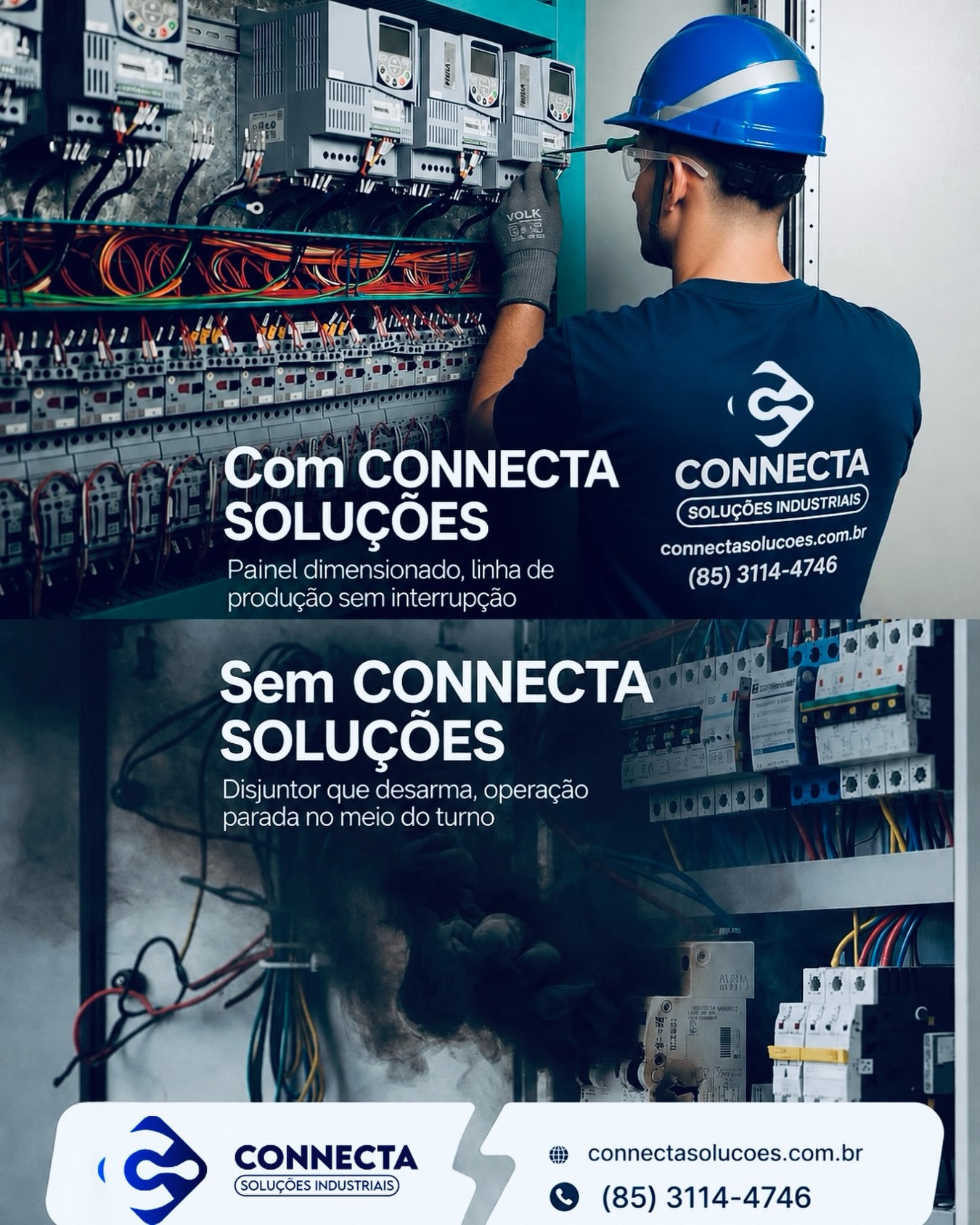 ⚡ Com a Connecta Soluções, sua operação segue em frente sem interrupções!
Painéis elétricos bem dimensionados, manutenção preventiva e equipes qualificadas fazem toda a diferença na segurança, produtividade e confiabilidade da sua indústria.
❌ Sem acompanhamento especializado: disjuntores desarmam, falhas acontecem e a produção para.
✅ Com a Connecta Soluções: mais eficiência, segurança e continuidade para o seu negócio.
Conte com quem entende de soluções industriais e energia elétrica.
📞 (85) 3114-4746
#connectasoluções #soluçõesindustriais #paineiseletricos #manutençãoindustrial #automacaoindustrial