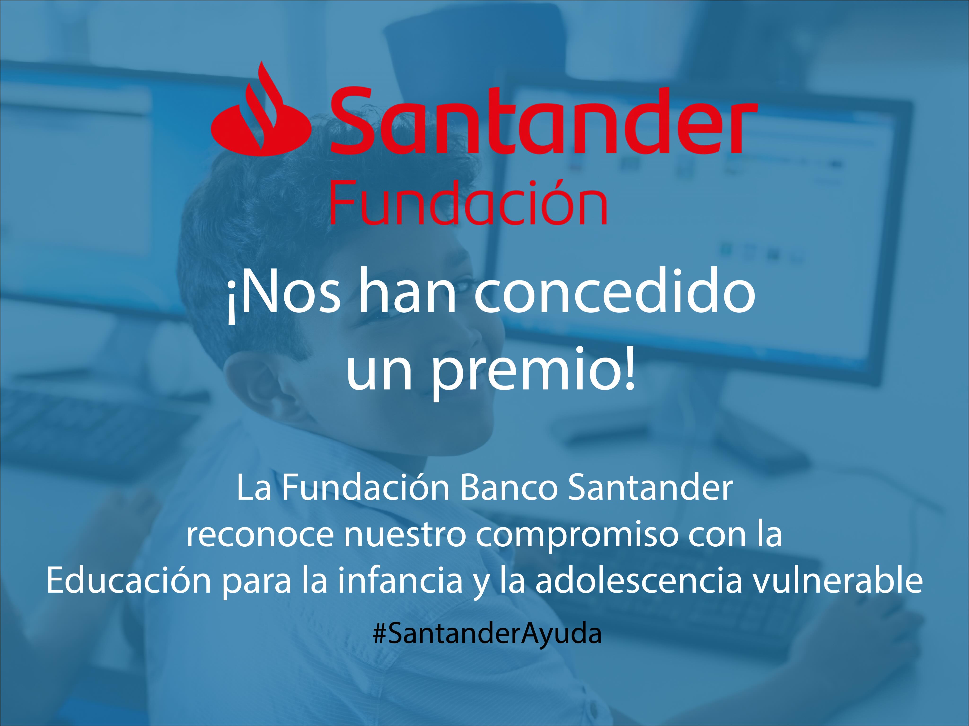 ¡¡¡Felices de recibir este premio de la Fundación Banco Santander!!! Millones de gracias.
#bancosantander #santanderayuda #fundacionsanders #infanciayadolescenciavulnerable