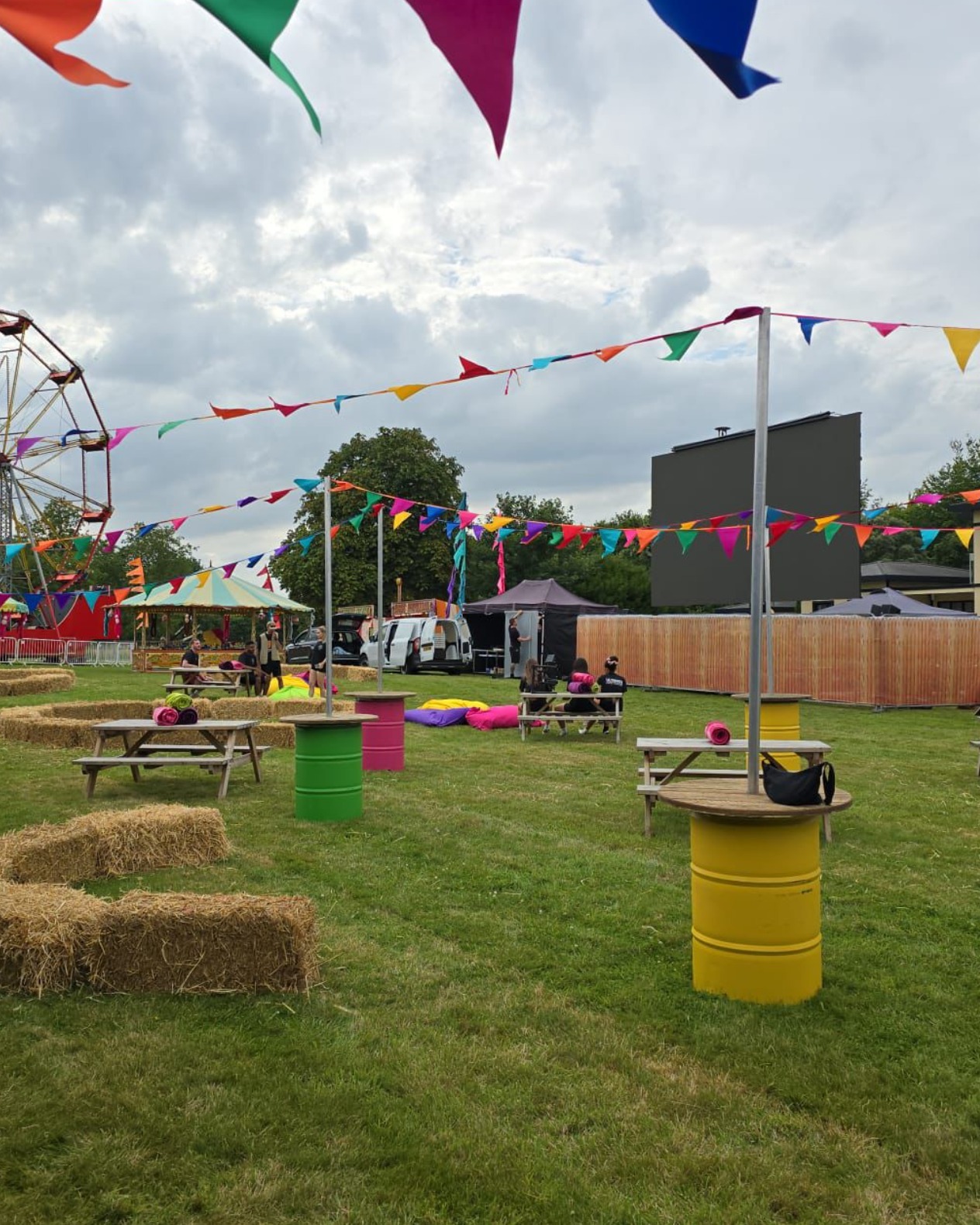Bring on the festival vibes! 🌈
From colourful bunting strung between marquees to relaxed outdoor seating, picnic spots and laid back lawn games, we love helping clients create that wonderful festival feeling… in their own garden, field or estate 🌿
Because the celebration doesn't stop at the marquee walls. The space around your marquee matters just as much, and our team can style every inch of it.
Whether you're planning a Glasto-inspired party, or looking for a more low-key setting, we can help. Why not talk to us today and start planning something special?
#festivalwedding #outdoorfurniture #buntinggoals #marqueehire #partyplanning #eventstyling #outdoorevents #luxuryevents