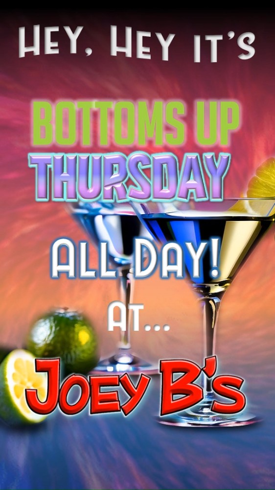 Almost the weekend and the martinis are flowing. Bottoms Up Thursday at Joey B’s means $7 Martinis all day long. Grab your friends and start the celebration early. #BottomsUpThursday #JoeyBs #STLMartinis #STLDrinks #STLFoodie #STLBarAndGrill
