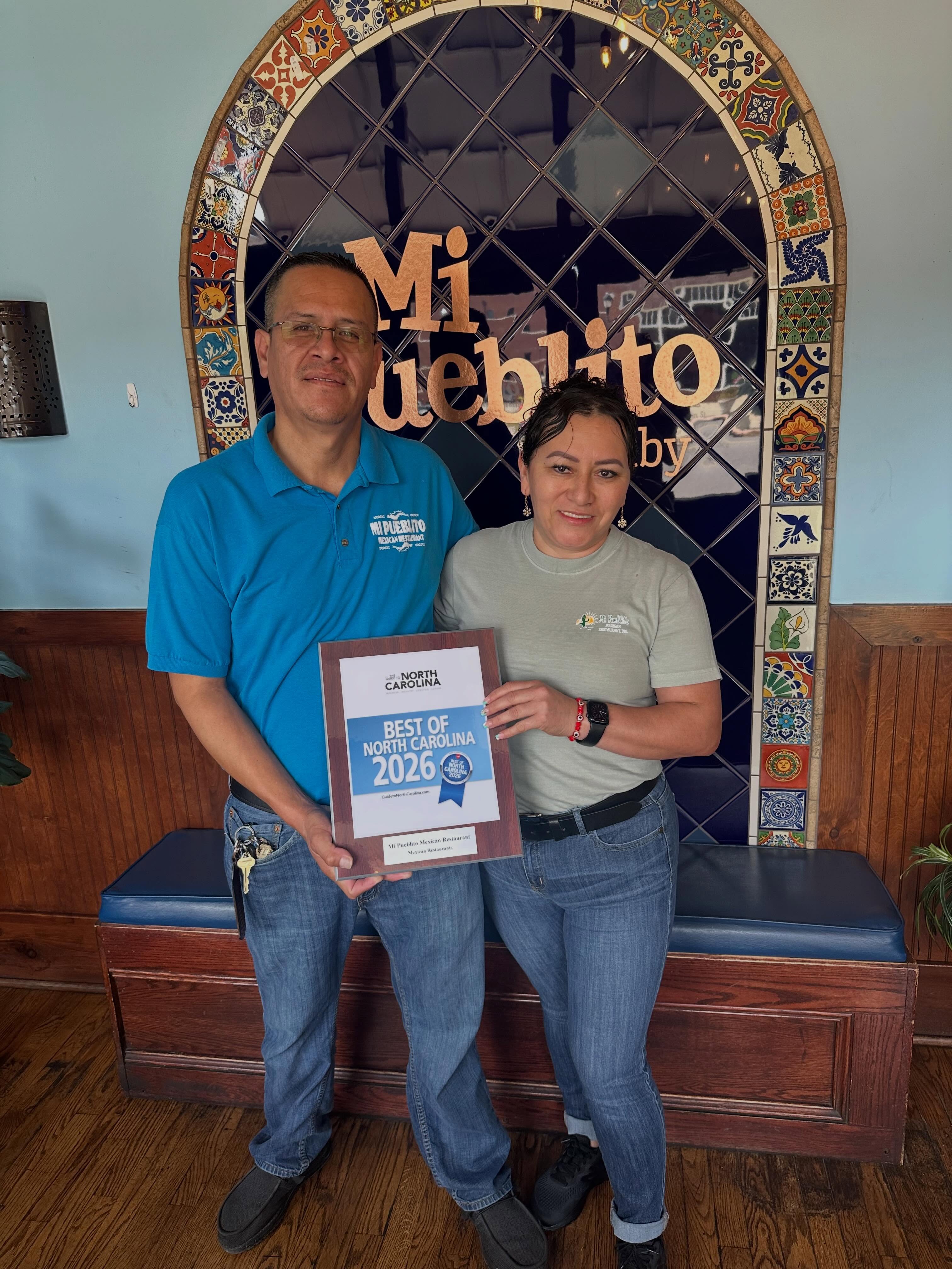 We’re honored to announce that our Shelby location has been named Best Mexican Restaurant in North Carolina for 2026! 🏆🌮❤️
This recognition wouldn't be possible without our amazing staff, loyal customers, and the communities that continue to support us. Thank you for every vote, every visit, and for making Mi Pueblito a place where family and flavor come together. We’re incredibly grateful! 🎉 #bestofnorthcarolina2026 #bestmexicanrestaurant