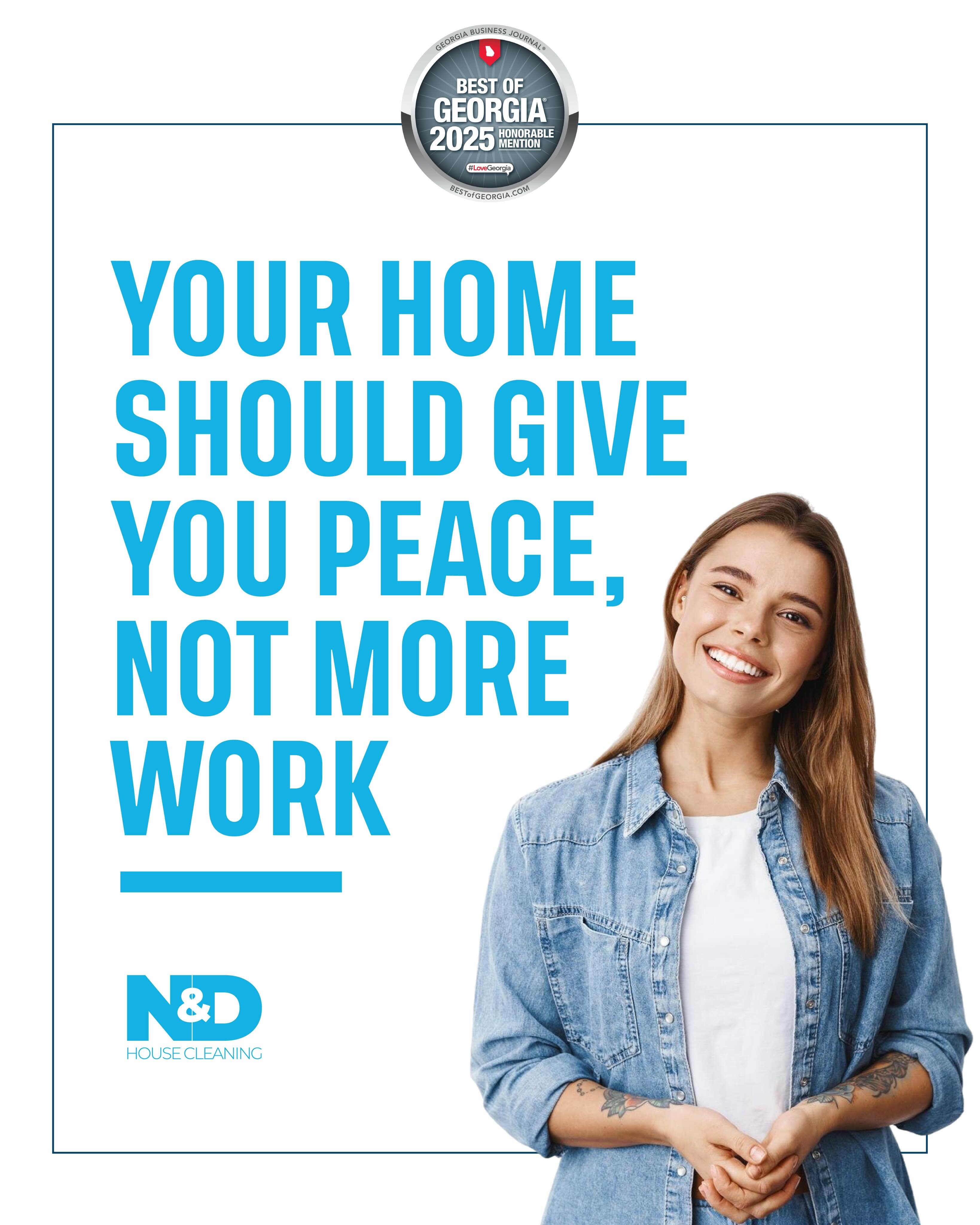 What if coming home felt different?
Not just cleaner.
Calmer.
A clean home isn’t about spotless floors or perfectly arranged pillows. It’s about creating a space where you can breathe, rest, connect, and enjoy the people you love most. 💛
While we take care of the cleaning, you get something even more valuable back:
✨ Time
✨ Peace of mind
✨ Moments with your family
✨ Energy for what truly matters
Because we don’t just clean homes.
We help create better days.
Book today and see the difference 📞 470-323-7670
#CleanHome
#PeaceOfMind
#FamilyTime
#HealthyHome
#StressFreeLiving