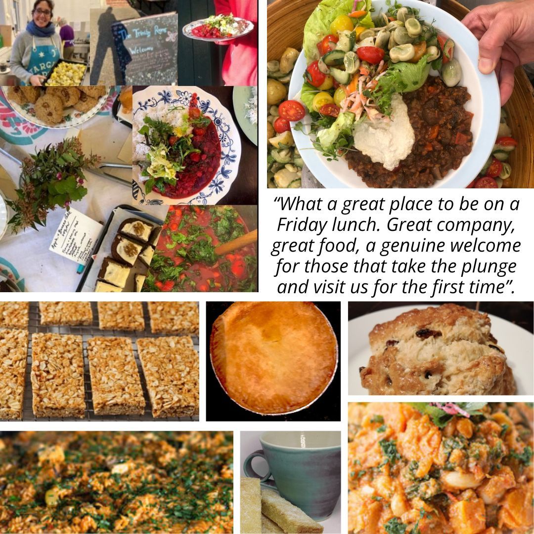 Come on in to our Trinity Rooms Hub in Stroud on a Friday for the weekly Community Cafe where everything is pay by donation.
Open from 9am, Everyone is Welcome!
We have Refreshments all day with Lunch available 12:30pm-2pm.
Followed by two Friday evening Youth Club groups (further info for these can be found on our website whats on page).
#stroud #food #helpful #accessible #Cafe #ebley #nailsworth #homemade #chalford #localSupport #painswick #inclusive #community #eatwell #gloucestershire