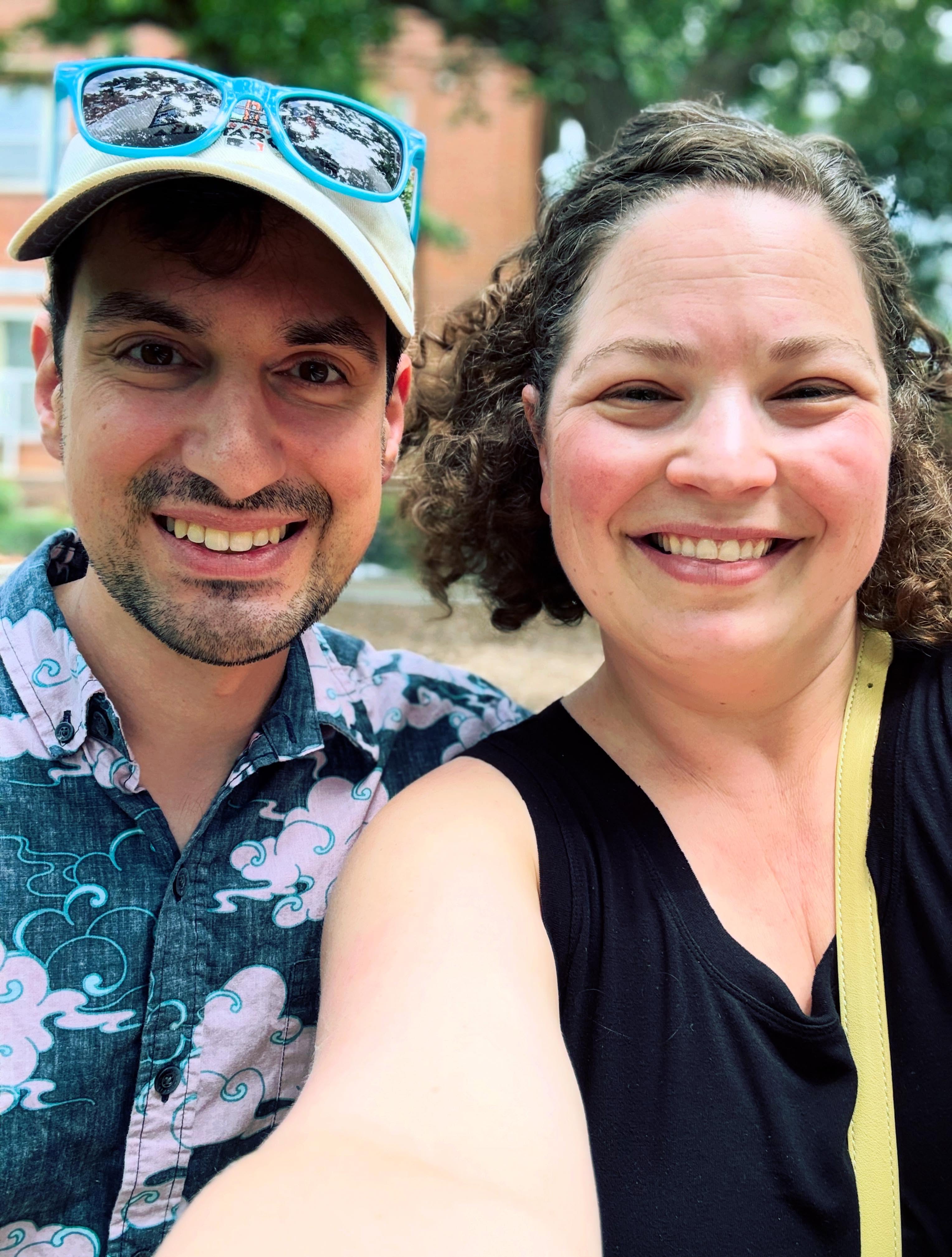 Showing Daniel around UGA - well, at least a little part of it before we admitted defeat and headed back to the air conditioning!
#HeresToUs #WhosLikeUs #DamnFew #OldFriends
