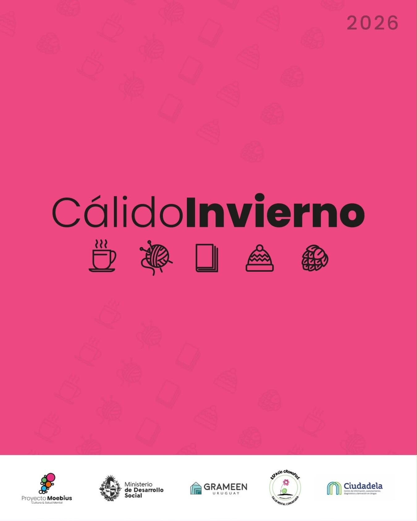 🧣Vuelve Cálido Invierno a Proyecto Moebius.
Todos los viernes desde el 26 de junio, Espacio Moebius será punto de encuentro para compartir tardes de invierno con música en vivo, cine, juegos, chocobingo y propuestas artísticas para disfrutar en comunidad.
Además, esta edición suma dos actividades especiales en Espacio Cronopios y Ciudadela.
🫧 Siete encuentros, múltiples propuestas y el mismo espíritu de encuentro de siempre.
🗓️ 26 al 31 de julio
⏰ 17h a 19h
📍Rincón 609
¡Porque el invierno se vive mejor cuando se comparte! 🫂