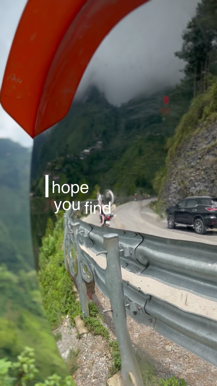 Road mirrors and mountain passes. This #hagiangloop is insane. Do it with @borderlantstours #hagiang #travelvietnam #explorevietnam #motorbiketrip