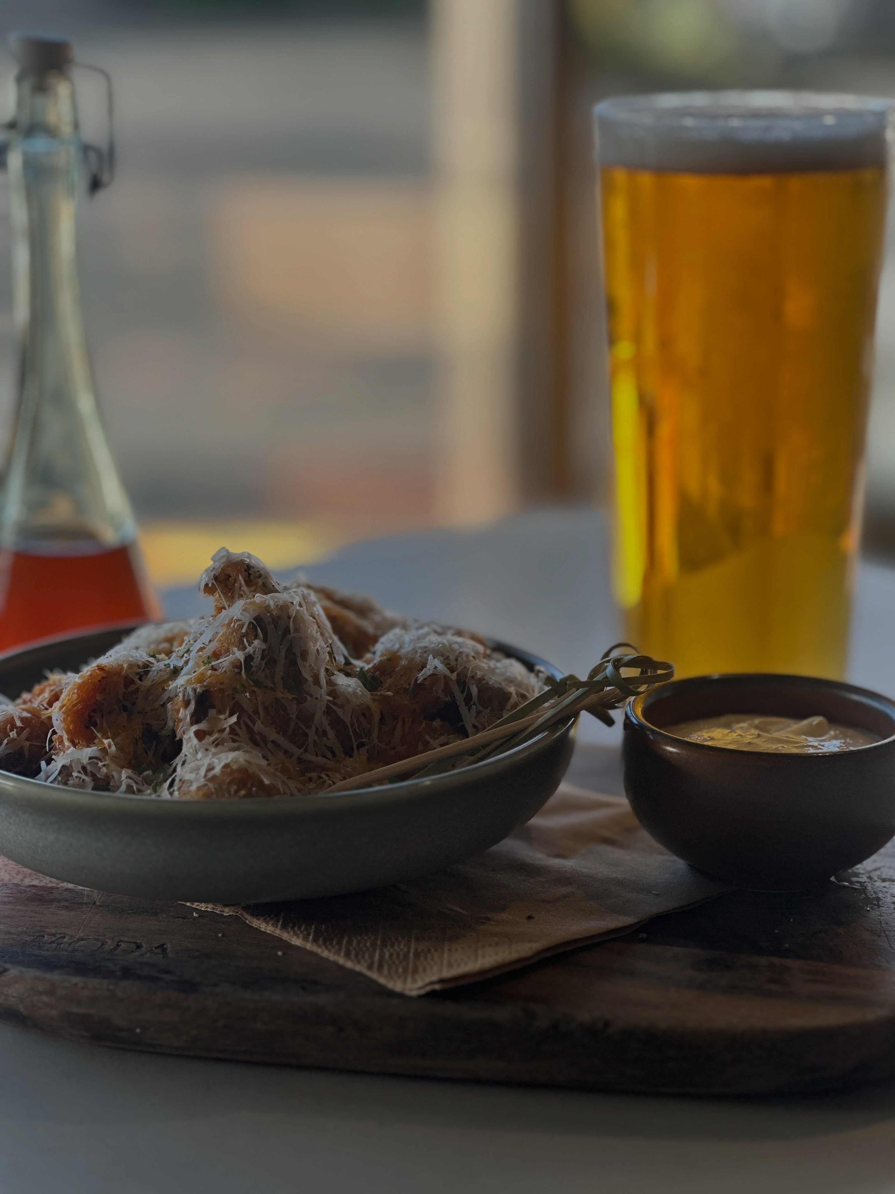 beer + anything deep fried just works..