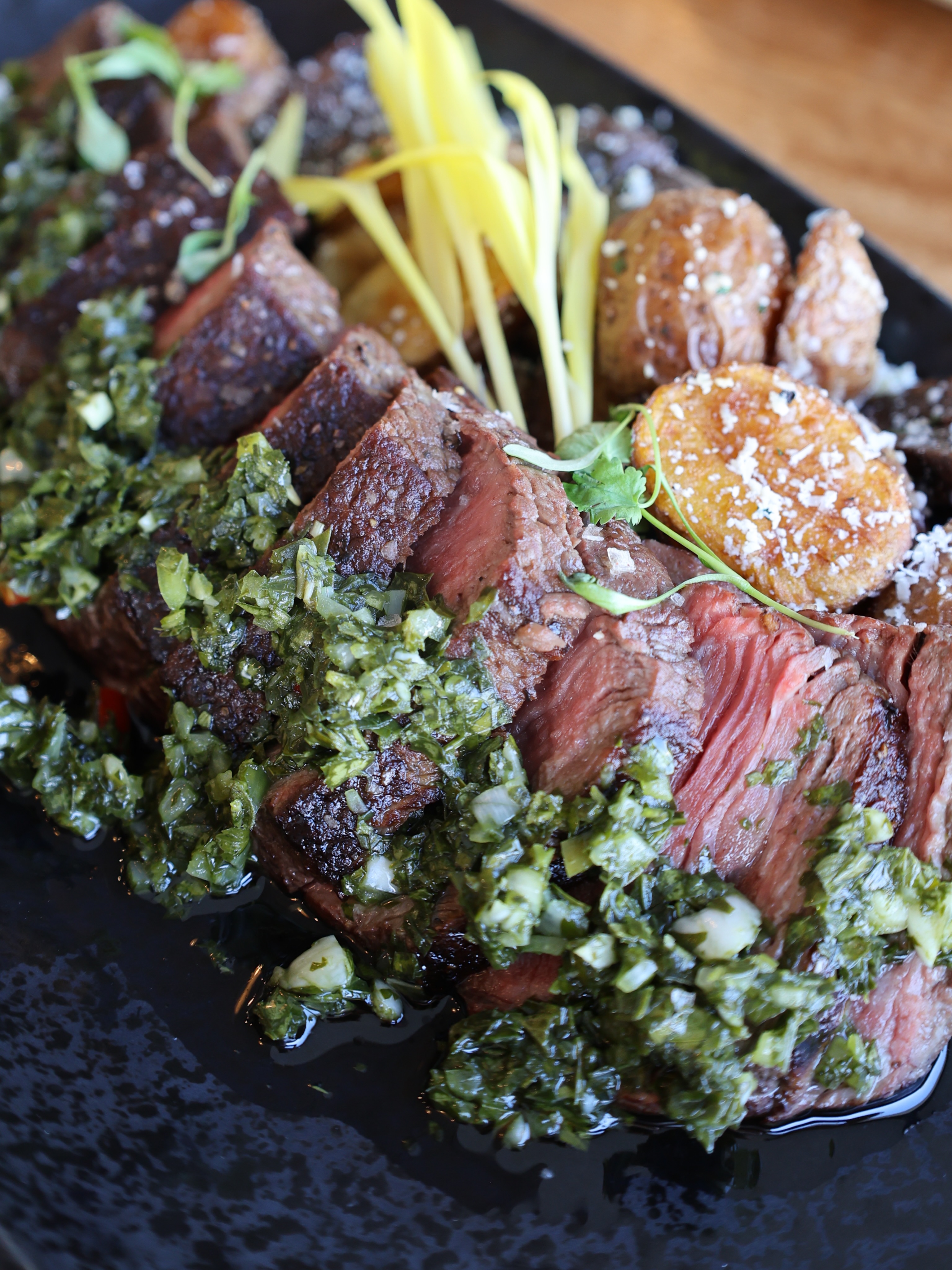 Wagyu Picanha, done right.
Served with garlic cotija marble potatoes and hand-chopped chimichurri for the perfect balance of bold flavor and coastal dining. Join us at The Wave for dinner tonight.
Link in bio to reserve a table with us.
#thewave #wagyusteak #marblehead #lakesidedining #portclinton
