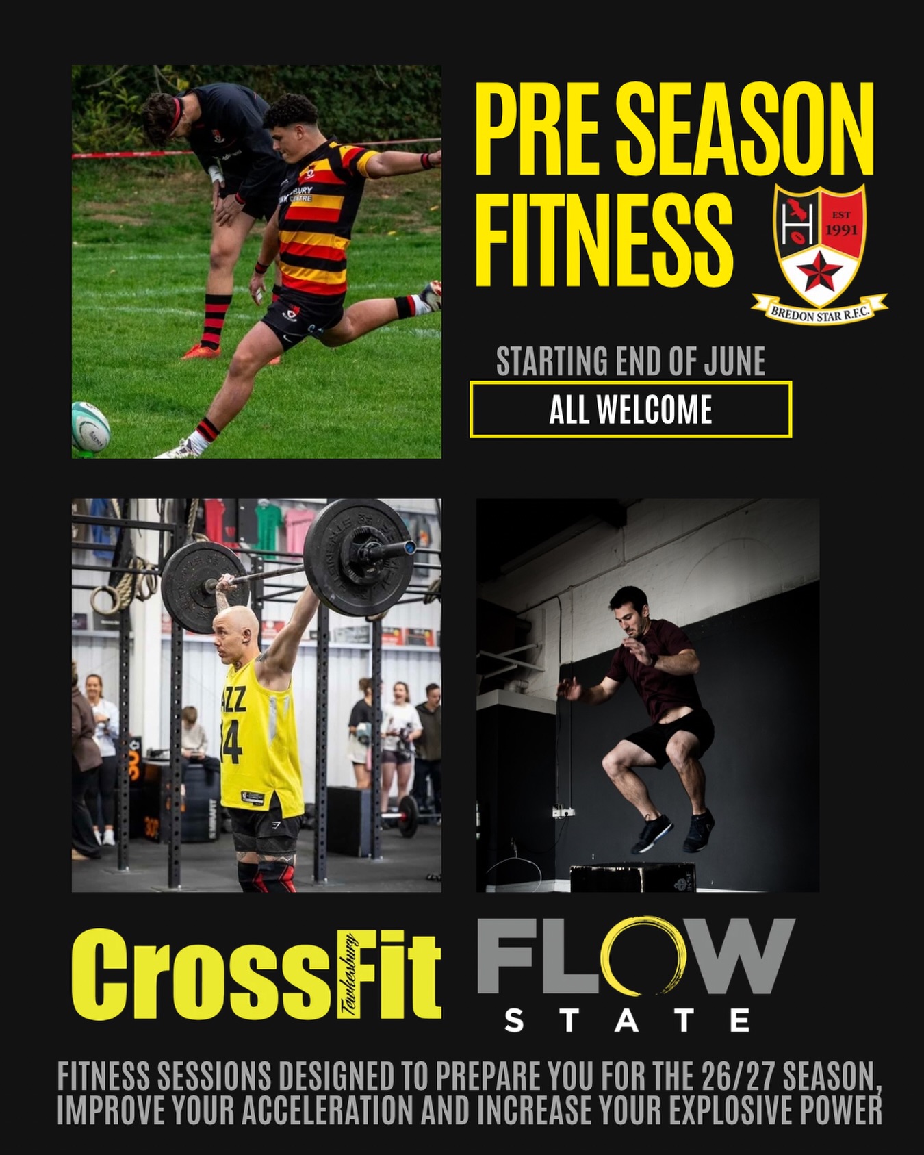 This Saturday sees us take on the Pre Season testing combine to set some data points to re-assess at the end of pre season and help guide our S&C work as we head into the season.
If you’re looking to join a club then drop us a DM today - we have fitness once a week, rugby once a week and a strong social scene