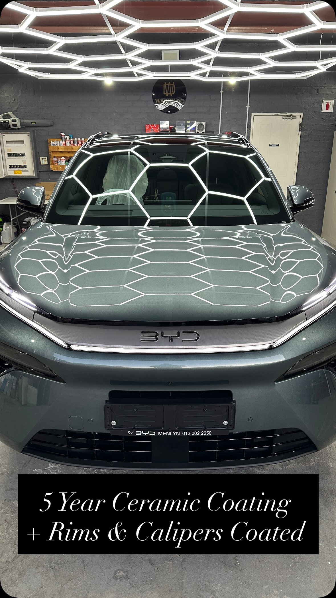 Advanced EV tech deserves matching surface science. ⚡
This BYD is officially locked in with our 5-Year Ceramic Coating treatment, extending elite hydrophobic properties and deep gloss across the entire bodywork.
But true protection doesn’t stop at the paint. We took it a step further, applying specialized, high-temperature ceramic coatings to both the rims and calipers. Zero compromises, complete environmental defense from the tarmac up.
The doctor is in. The shine is on. 🩺✨
DM or tap the link in our bio to book your vehicle’s diagnostic evaluation.
#WashDoc #CeramicCoating #DetailingSouthAfrica #EVDetailing #PaintProtection