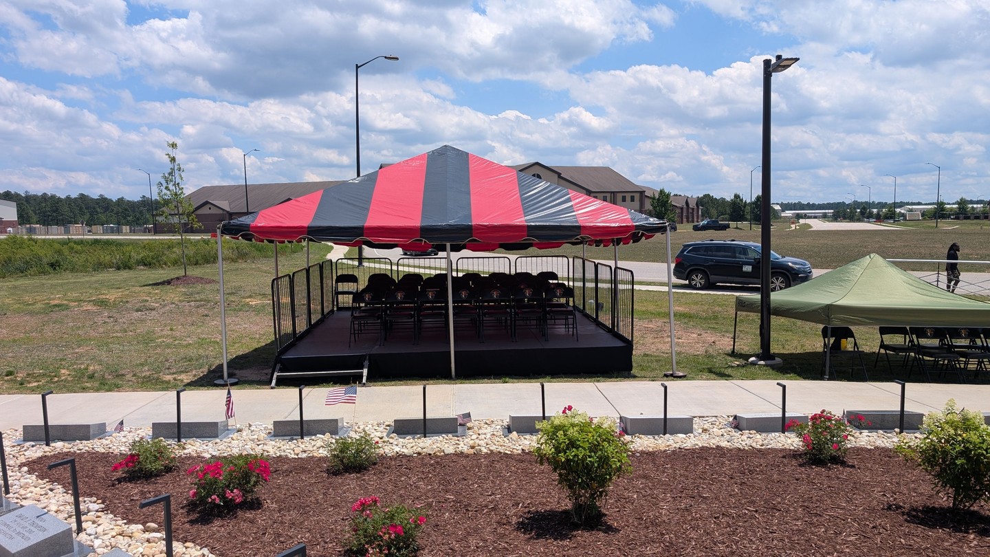 Back at Fort Bragg
This time, we were tasked with building two stages and two sets of bleachers for the 3rd Special Forces Group (Airborne) Change of Command Ceremony. The heat was relentless, but our crew pushed through and got everything installed, leveled, and ready for the event. 💪☀️
These ceremonies carry a lot of meaning and tradition, and we're honored to play a small role in supporting them.
You can read more about the ceremony and its significance here: https://www.army.mil/article/293377/3rd_special_forces_group_airborne_changes_command_at_ceremony_on_fort_bragg
#FortBragg #SpecialForces #ChangeOfCommand #StageBuild #Bleachers