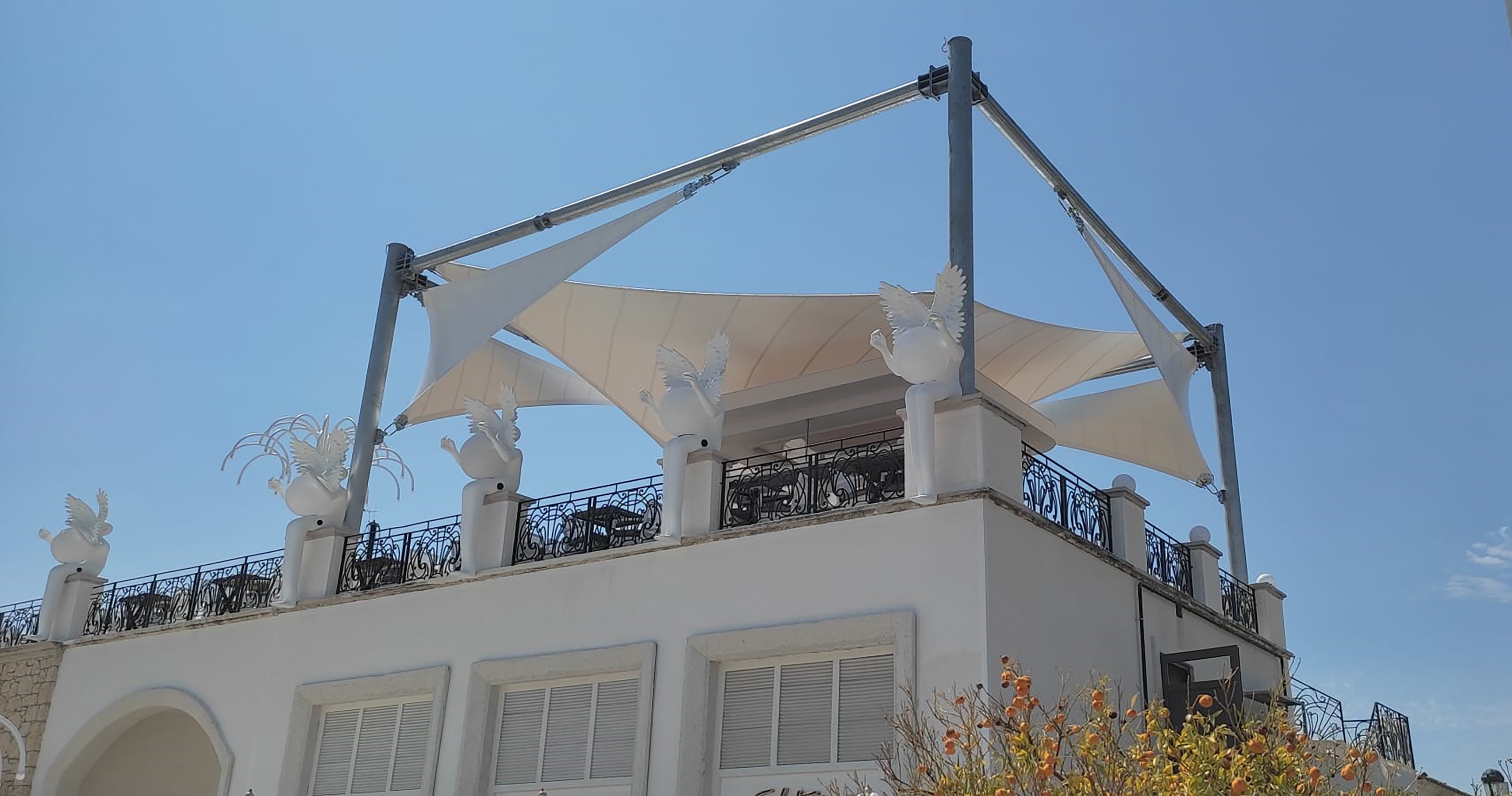 ÇEŞME MARİNA ÖZSÜT TERAS ÖRTÜ; İZMİR_TÜRKİYE
CESME MARIN OZSUT TERRACE CANOPY; IZMIR_TURKIYE
( Gölgemizdesin 🥰 - Under our Shade 🥰 ) #autopark #padel #asmagermemembran #tensilefabric #tekstilmimarisi #textilearchitecture #mimaritekstil #hibritsistemçözümü #hybridsystemsolution #tasarımvemühendislik #designandengineering #imalatveuygulama #manufacturingandapplication #hightechtensilefabric #meshcephe #meshfacade #carpark #hotel #tensile #fabric #canopy #HTTF #sporyapıları #sportfacilities #orangepadel #modularsystems #depoyapıları #stroge
5g