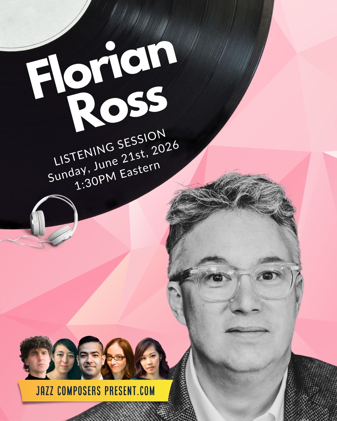 JazzComposersPresent.com is excited for our next livestream Listening Session on Sunday, June 21st at 1:30pm Eastern featuring Florian Ross @florianrossjazz @hfmt_koeln (WDR Big Band, HR Big Band, NDR Big Band, Danish Radio Orchestra, SNJO, Metropole Orkest), in conversation with Erica Seguine @ericaseguinemusic.
Florian will be sharing and discussing recordings that have inspired and intrigued him throughout his career as a composer, pianist, and author. A live Q&A will conclude the event.
#florianross #listeningsession #listeninghang #airplay #djangobates
#bertjoris #kennywheeler #plansanddrawers #architexture #hochschule #cologne #germany #jazz #jazzcomposition #jazzcomposer #jazzcomposerspresent #composer #arranger #composition #arranging #compositions #masterclass #jazzmusic #lesson #minilesson #learnjazz #musician #music #bigband #nomusicnolife
