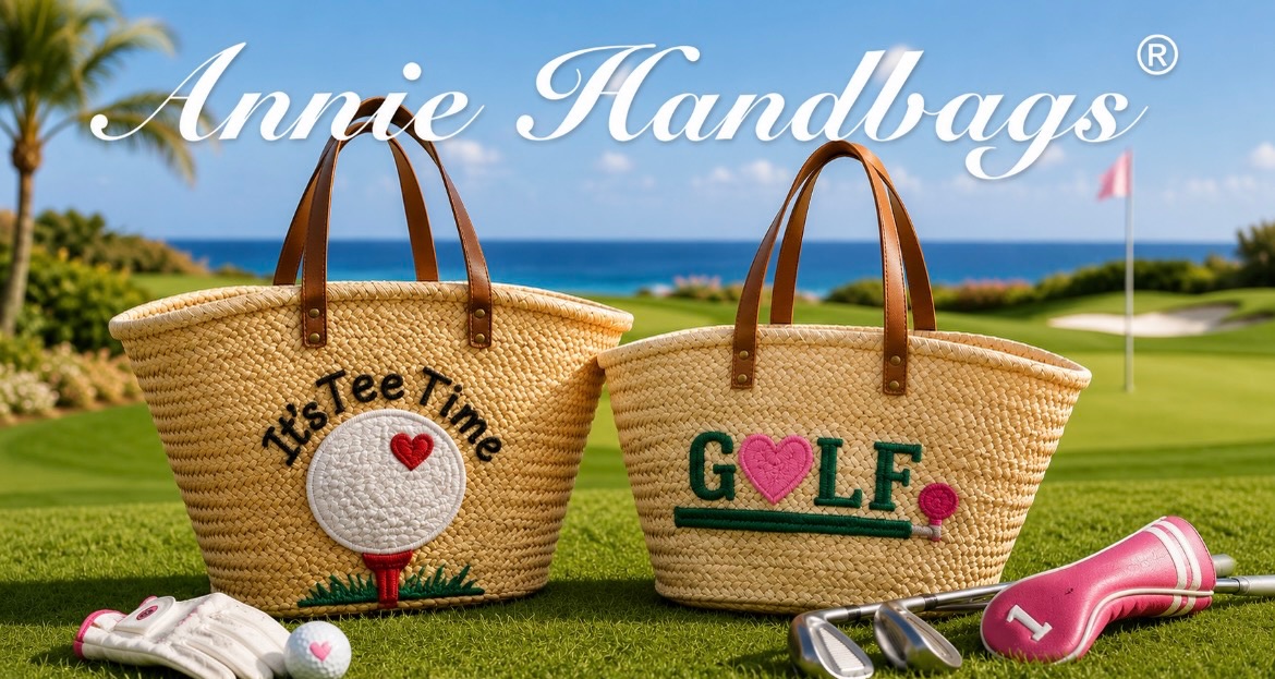 ⛳️ Tee Time, Annie Style. 💗
From the course to the clubhouse, our hand-embroidered straw totes bring a playful touch to your favorite summer pastime. Lightweight, stylish, and made for sunny days ahead.
Which one would you carry? The Golf Tote or It’s Tee Time? ⛳️✨
#AnnieHandbags #GolfStyle #GolfLife #ResortStyle #SummerAccessories