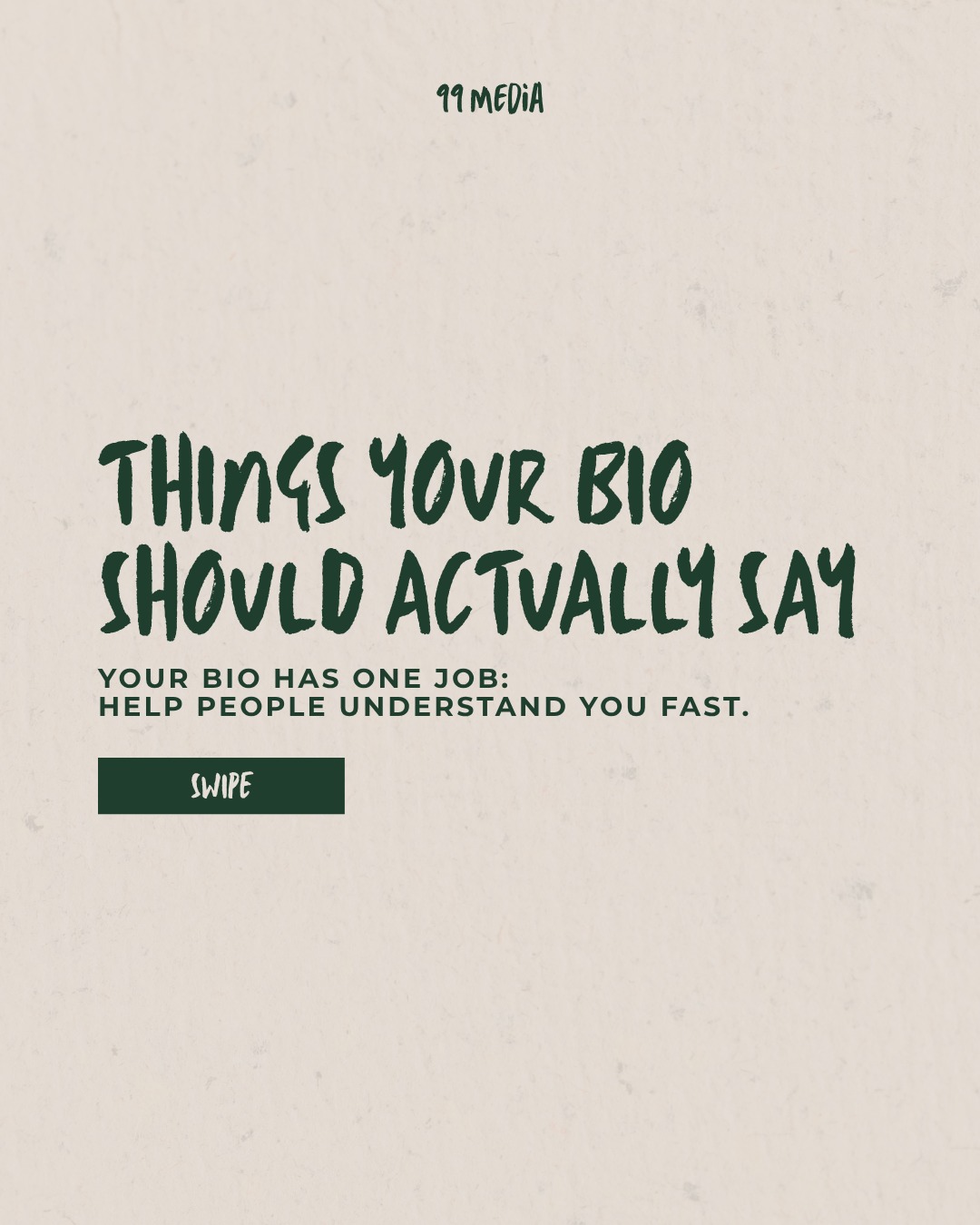 Your Instagram bio is tiny but mighty.
It should tell people:
Who you help
What you do
Where you are if location matters
Why they should trust you
What to do next
A lot of bios are either too vague or trying to be too clever.
Clever is fun. Clear is better.
Your bio should act like a doorway into your business, not a decorative quote you picked during a branding spiral.
Save this and give your bio a little refresh.
#InstagramBio #SocialMediaTips #SmallBusinessMarketing #BrandStrategy #MarketingHelp