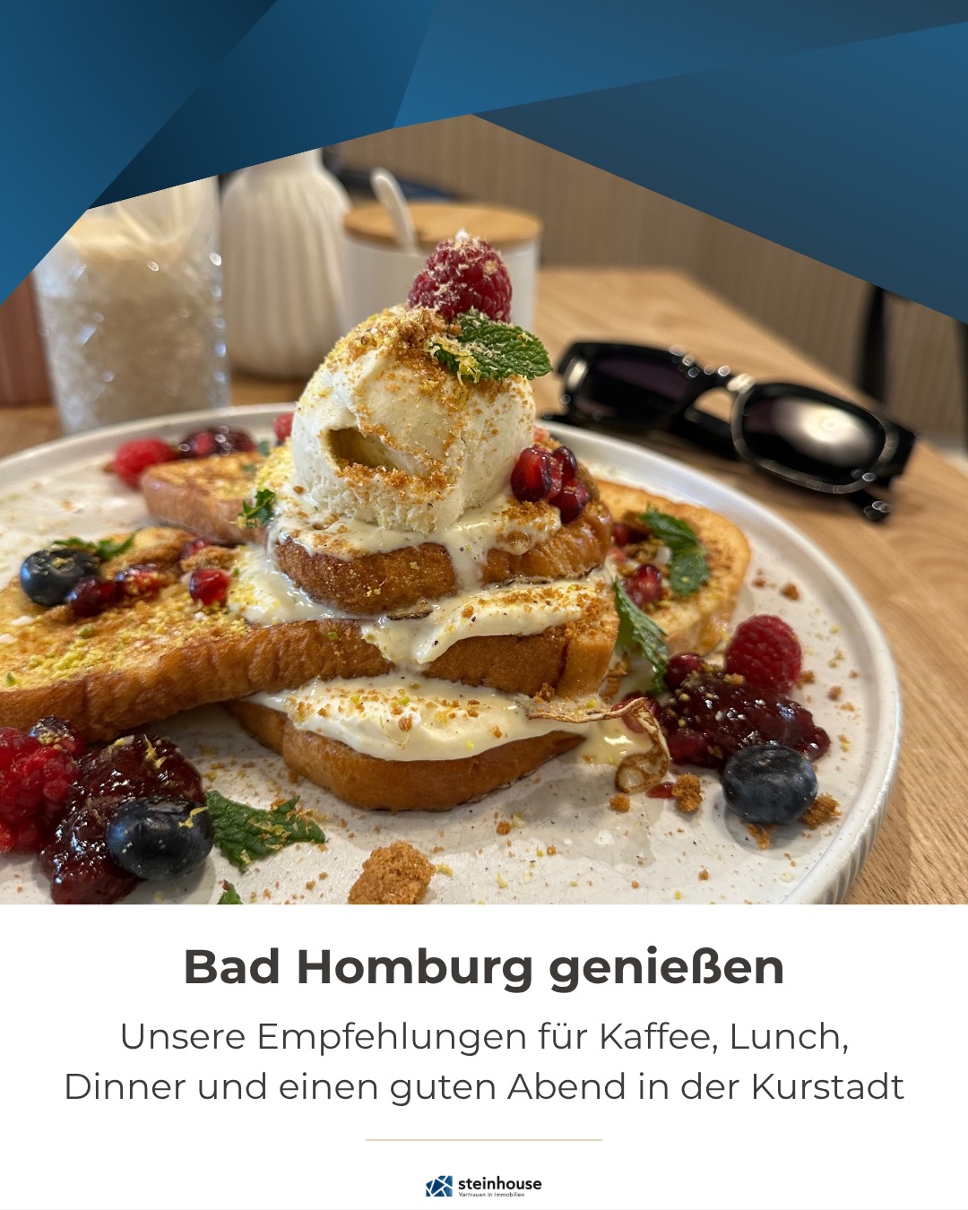 Bad Homburg überzeugt nicht nur als Wohnstandort, sondern auch im Alltag. Gute Cafés, starke Restaurants und entspannte Adressen für den Abend gehören zu dem, was eine Lage wirklich lebenswert macht.
Unsere Auswahl für die Innenstadt: Cafe ORA, Schlosscafé, 480 GRADI, Am Römerbrunnen, BelAir und Hope Café. Jede dieser Adressen steht auf ihre eigene Art für die Qualität und Vielfalt, die Bad Homburg auszeichnet.
Seit Jahren im Hochtaunuskreis und Frankfurt unterwegs, sehen wir jeden Tag, wie stark genau solche Orte zur Attraktivität eines Standorts beitragen.
Welche Gastro-Adresse in Bad Homburg gehört für euch unbedingt auf diese Liste?
#BadHomburg #Hochtaunus #Louisenstraße #BadHomburgErleben | #steinhouseimmobilien