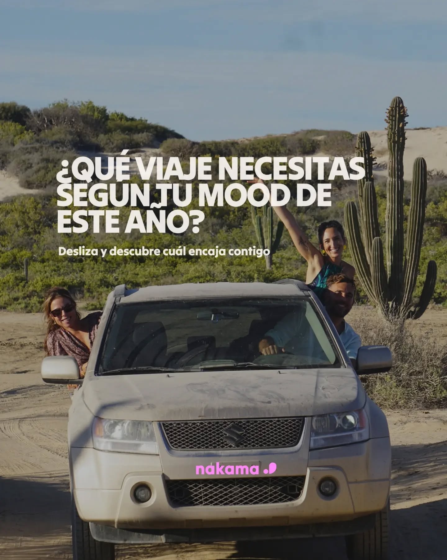 ✨ Quizás esta sea tu próxima aventura.
Si tu "mood" este año es conocer gente nueva, probar algo por primera vez, desconectar de la rutina y volver con historias que recordar durante mucho tiempo, somos tu grupo.
Porque a veces no hace falta irse más lejos.
Hace falta salir un poco de lo de siempre.
Panamá, Panamá Kite Experience, Colombia o Baja California Sur.
¿Cuál te llama a ti? 🤍
#nakama #latinoamerica #viajegrupal #aventura