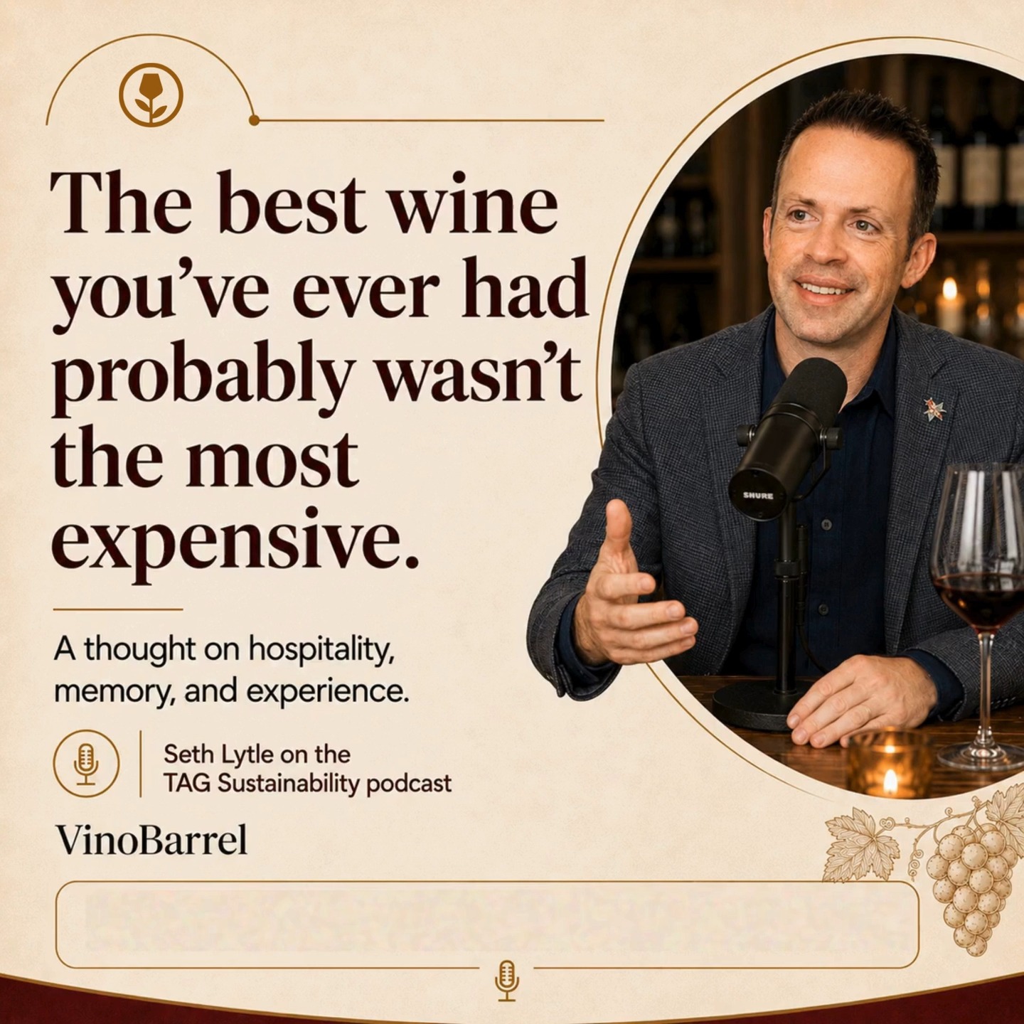 The best wine you’ve ever had probably wasn’t the most expensive.
It was the one tied to a great dinner, a spontaneous night out, a new discovery, or the people sitting across the table. 🍷
That’s the kind of experience we want to create more often.
VinoBarrel is building a connected club of wine-curious people who want to discover great pours, explore new places, and have more reasons to get out and enjoy their city.
And now, we’re looking for our next hospitality hotspots.
#Restaurants, #hotels, #wine bars, and gathering places where guests already come for the experience—and where a VinoBarrel club activation could create:
✨ More discovery
🍷 More engagement around wine
🤝 More community
📍 More reasons to return
For the wine curious: where should the next VinoBarrel location be?
For hospitality operators: could your venue become one of the next places our club discovers?
Listen to the full TAG Sustainability Talk conversation through the link in our bio.
Hosted by @rickwrenn3 and Drew Bacchus
Featuring VinoBarrel founder @sethlytle_atl
#WineCurious #WineLovers #AtlantaHospitality #RestaurantMarketing #HotelExperience #WineBar #HospitalityInnovation #VinoBarrel #AtlantaEats