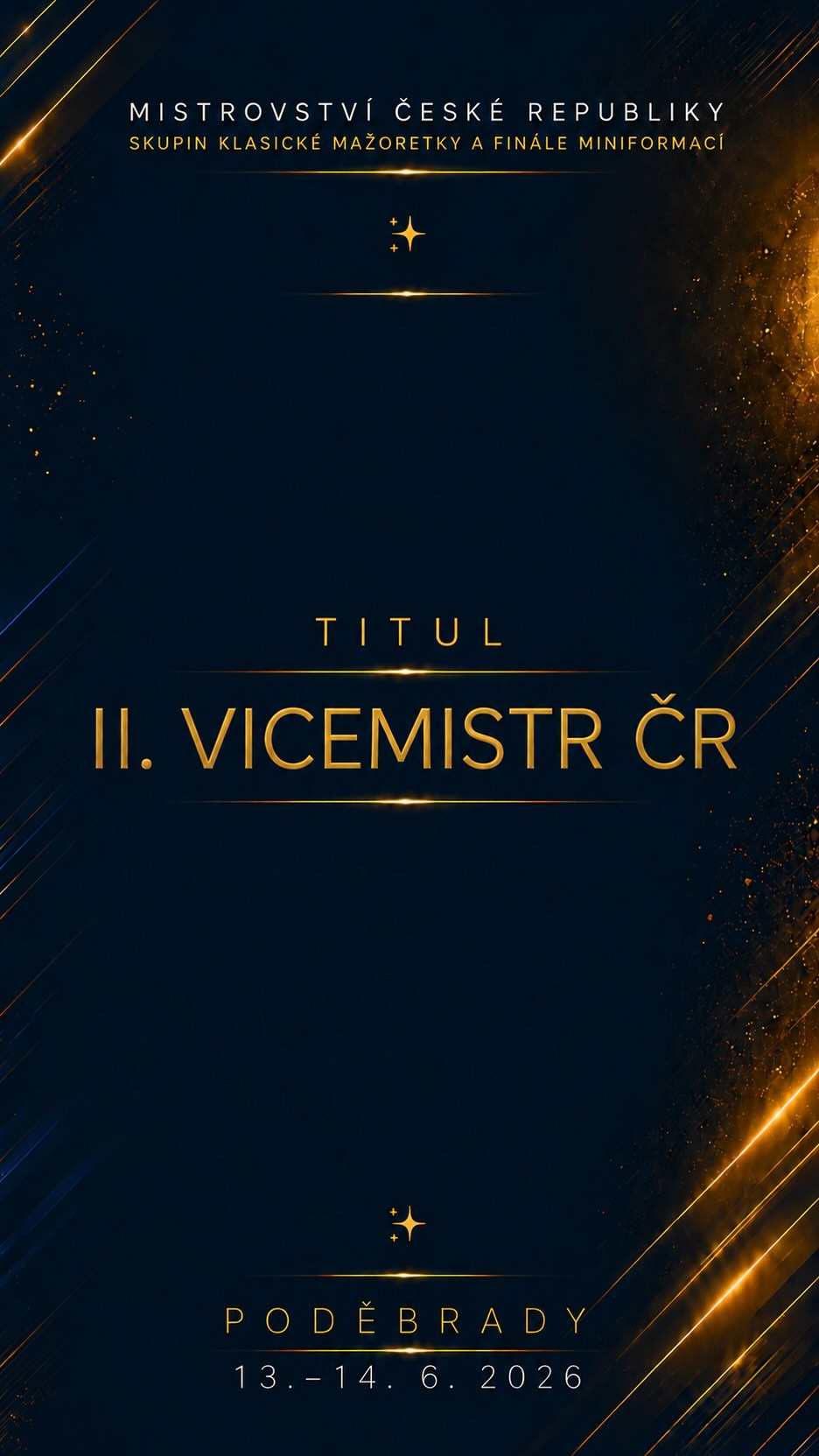 II. Vicemistři ČR skupin klasické mažoretky pro rok 2026. Gratulujeme ✨♥️