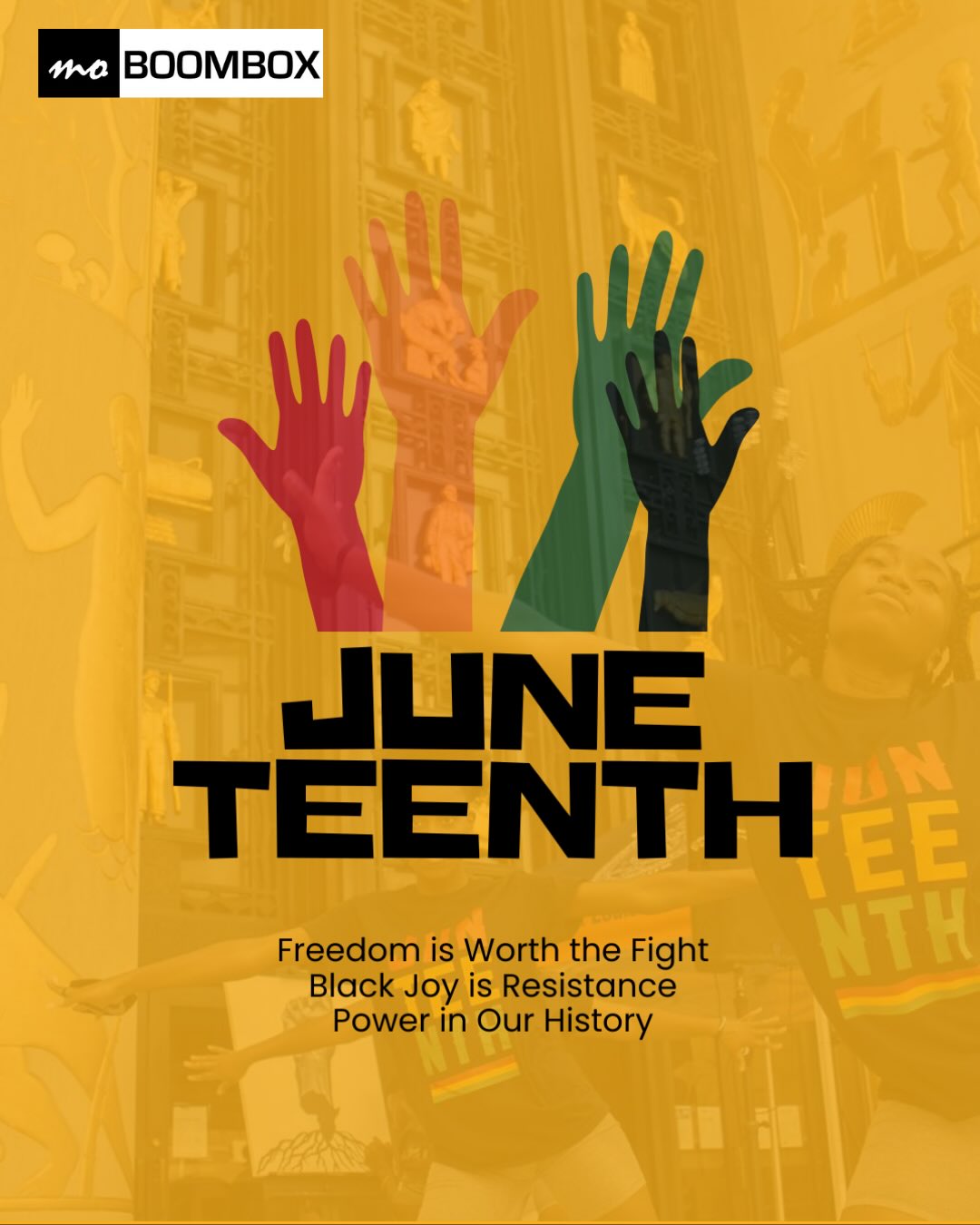 Happy Juneteenth. ❤️🖤💚
Today, we celebrate freedom, resilience, excellence, and the generations who paved the way for us to dream bigger and build without limits.
At MOBOOMBOX, our mission has always been bigger than media. We’re here to amplify the voices of creatives, entrepreneurs, artists, athletes, and visionaries who continue to shape the culture every single day. When one of us wins, we all move forward.
Today we give flowers to every Black-owned business, creator, influencer, musician, designer, filmmaker, community leader, and entrepreneur putting in the work. Your passion, creativity, and commitment inspire the next generation and remind us that our culture is one of the world’s greatest sources of innovation.
Let’s continue to support one another, collaborate more, invest in our communities, and create opportunities that leave a lasting legacy. Together, we don’t just celebrate the culture—we build it.
Happy Juneteenth from the MOBOOMBOX family. The future is ours to create. ✊🏾✨
#juneteenth #blackexcellence #supportblackbusinesses✊🏾 #blackcreatives