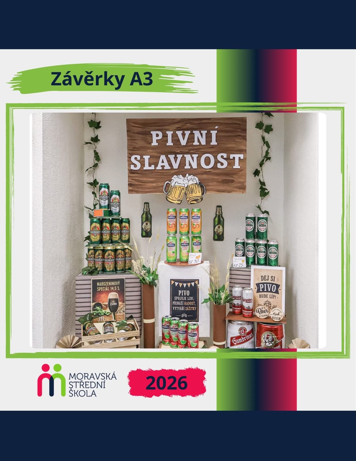 🎨🛠️ Závěrečné zkoušky oboru Aranžér
Kreativita, preciznost, smysl pro detail a hodiny pečlivé práce. Studenti oboru Aranžér v rámci praktické závěrečné zkoušky předvedli své dovednosti při tvorbě tematických výkladních skříní a aranžmá.
Každý návrh byl originální, promyšlený do posledního detailu a ukázal schopnost propojit estetiku, nápaditost i technické provedení. Výsledkem jsou působivé práce, které dokazují, že si studenti během studia osvojili řemeslo i kreativní přístup k prezentaci zboží a prostoru.
Gratulujeme všem úspěšným absolventům a přejeme mnoho úspěchů v profesním i osobním životě. 🍀✨
🎨🪴🛍️
#Aranzer #ZaverecneZkousky #PraktickaZkouska #TvorimeSKreativitou #Absolventi