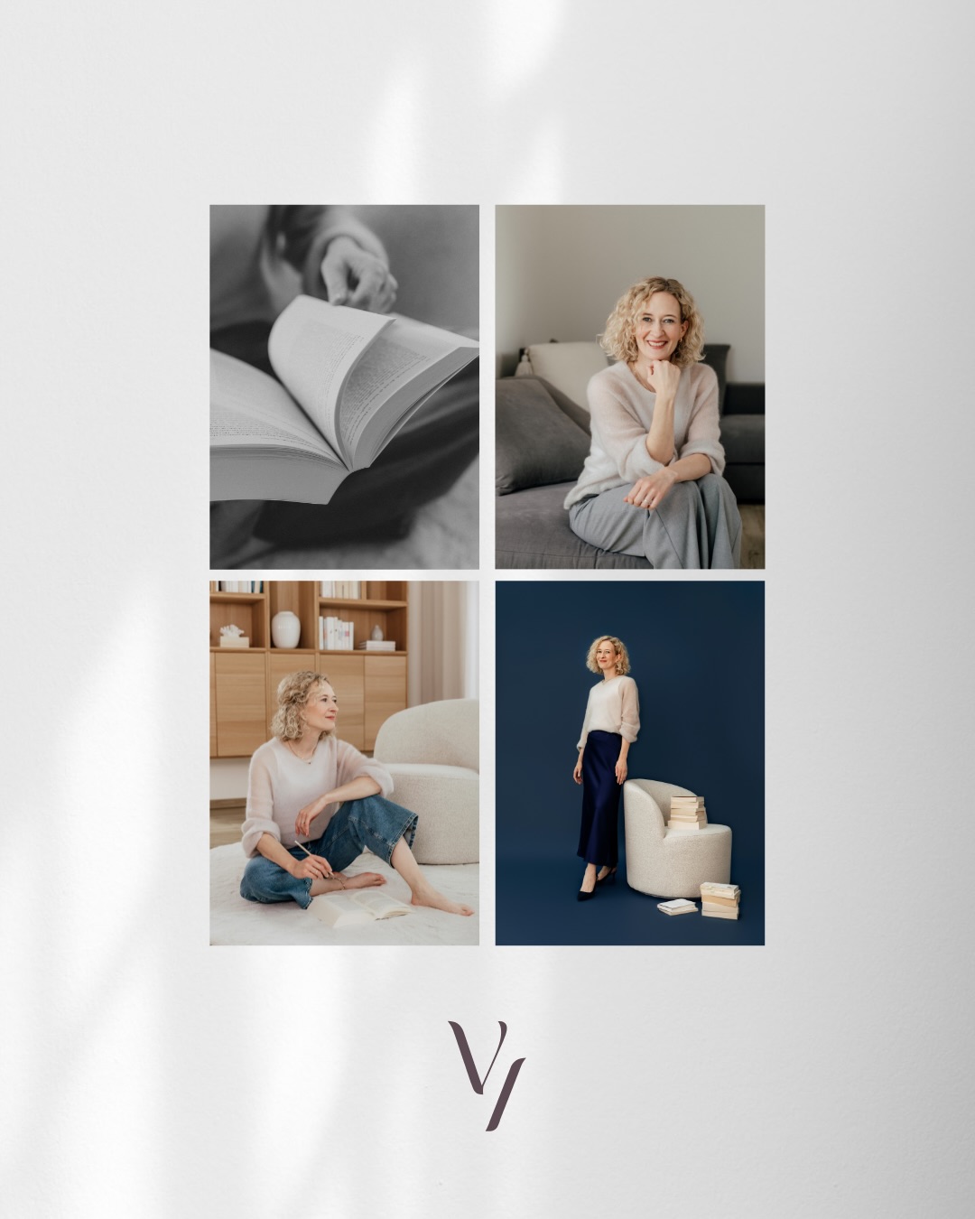 Ich erinnere mich noch so gut an den Moment, als Julia die Anfrage an mich stellte, ob wir „einfach 1–2 neue Portraitfotos“ machen könnten 🤯
Als wir dann im Kennenlerncall saßen, wurde ziemlich schnell klar, dass der Wunsch nach neuen Portraits nur die Oberfläche war. Darunter lag etwas ganz anderes: der Wunsch, endlich so wahrgenommen zu werden, wie sie längst ist 🥰
Denn obwohl Julia bereits zahlreiche Romane veröffentlicht hatte, erzählte ihr Außenauftritt noch eine Geschichte, die längst nicht mehr zu ihr passte.
Und genau das passiert so oft während wir wachsen, uns weiterentwickeln, Erfahrung sammeln und Wissen und Expertise dazugewinnen. Aber unsere Sichtbarkeit bleibt irgendwo auf einer früheren Version von uns stehen 😟
Bei Julia entstand deshalb weit mehr als eine Sammlung schöner Portraits.
Entstanden ist eine ganze visuelle Identität, die ihre Arbeit als Autorin trägt!
Eine Bildwelt zwischen Ruhe und Tiefe.
Zwischen Nachdenklichkeit und Professionalität. Zwischen den Geschichten, die sie schreibt, und der Person, die dahintersteht.
Denn nach fast zehn veröffentlichten Romanen war eines längst überfällig. Nämlich das ihr Auftritt dieselbe Wertigkeit ausstrahlt wie ihre Arbeit!
Und genau deshalb liebe ich Brand Shootings so sehr: Weil sie nie mit Fotos beginnen. Sie beginnen immer mit der Entscheidung, sich selbst endlich den Raum zu geben, den man längst verdient hat ✨
Bist du vielleicht auch bereit dafür?
📸 Hey, ich bin Vicky,
Interior & Brand Fotografin
… und für mich beginnt es nie mit Fotos. Es beginnt mit Klarheit. Denn erst wenn wir verstehen, was deine Marke ausmacht, können Bilder entstehen, die genau das sichtbar machen 🤍