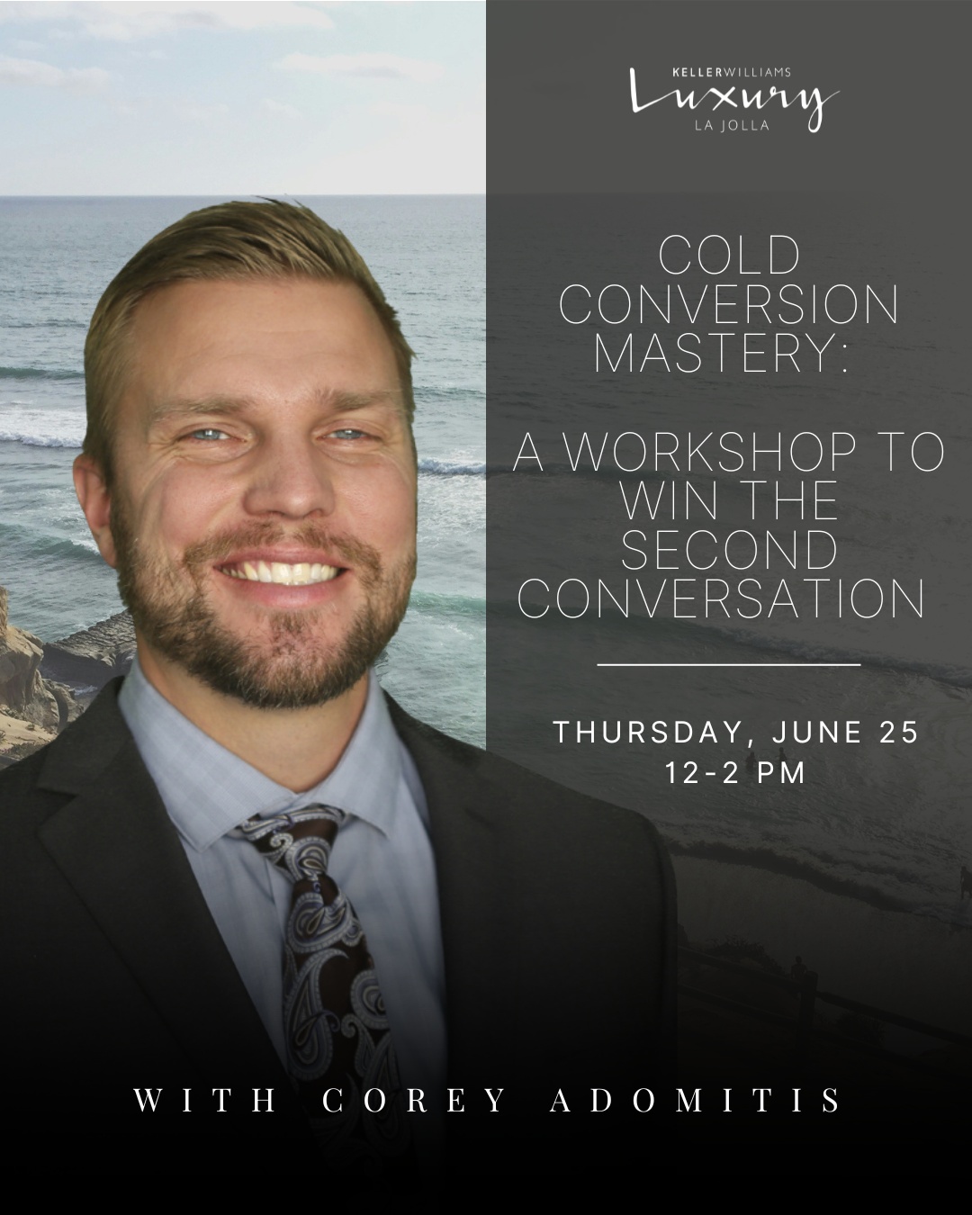Cold leads aren't dead leads; they're just waiting for the right second conversation.
Join us tomorrow, Thursday, June 25, at 12–2 PM for Cold Conversion Mastery: A Workshop to Win the Second Conversation with Corey Adomitis.
FSBOs and expired listings are some of the most opportune niches in this market, but converting them takes more than a cold call. It takes empathy, speed, and a value proposition that actually lands.
In this session, you'll learn how to:
→ Move fast & stay persistent - why the first hour an expired listing hits the market is everything
→ Lead with value - share recent comps or a complimentary staging guide instead of asking for the meeting
→ Handle objections with calm - listen first, acknowledge the frustration, then reframe
→ Stand out with video & text - a personalized message referencing their home cuts through where a call gets ignored
We'll also work through the objections you hear most:
"I'm relisting with the same agent."
"I don't want to pay a commission."
…and the responses that turn a no into a maybe.
📅 Thursday, June 25 | 12–2 PM
📍 Join us in person or on Zoom: https://us06web.zoom.us/j/4776072456
The second conversation is where the business is won.
Come learn how to earn it.