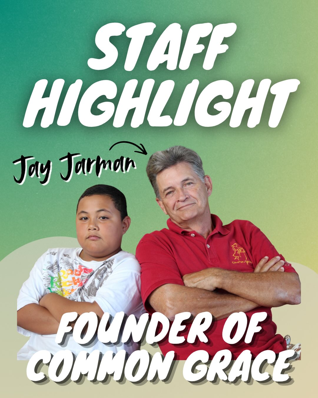 In light of Father’s Day coming up, we want to highlight our FOUNDING FATHER of Common Grace… Jay Jarman! 🤩
Our organization would not be here today without his efforts and it is truly inspiring to see his heart for the youth! Thank you Uncle Jay for being one of the greatest examples of C.A.K.E! 🍰💚
Comment a “🤙” to wish Uncle Jay a Happy Father’s Day!
#FathersDay #MentorshipMatters #ForTheYouth