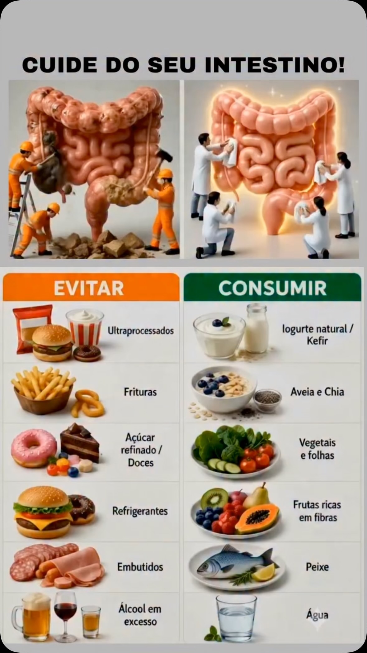 🍎 Seu intestino é construído todos os dias pelas escolhas que você faz à mesa.
Alguns alimentos ajudam a fortalecer a barreira intestinal, proteger a microbiota e reduzir processos inflamatórios. Outros podem favorecer desequilíbrios que impactam não apenas a digestão, mas também a saúde como um todo.
Neste vídeo, mostro quais alimentos podem ser aliados do seu intestino e quais merecem mais atenção no dia a dia.
#SaúdeIntestinal #Microbiota #Desbiose #IntestinoSaudável #AlimentaçãoSaudável