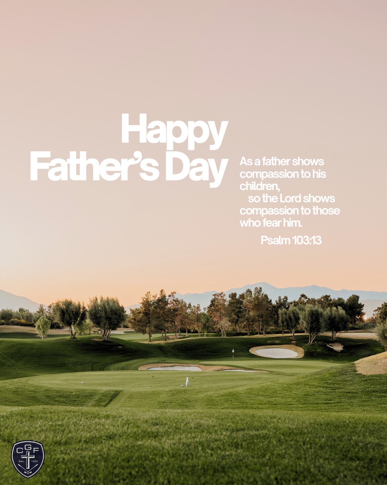 To the early tee times, the dad jokes, the free lessons on the range, and the one who introduced you to Jesus. Happy Fathers Day! 🤍
