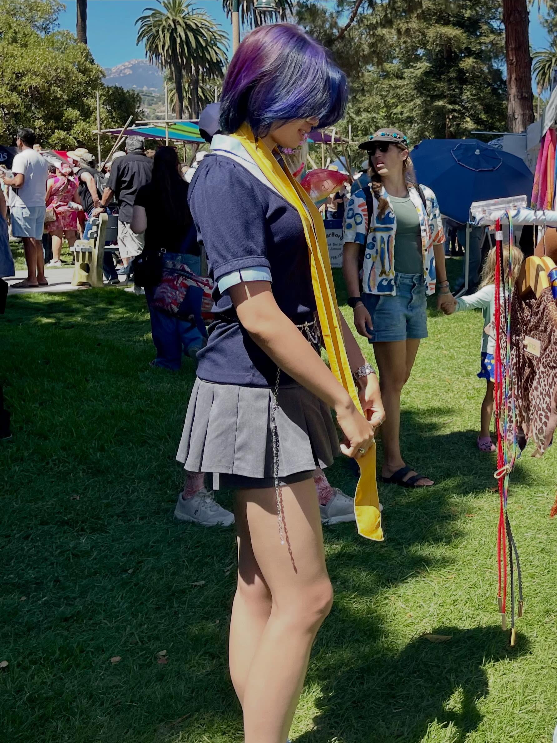 Summer Solstice highlights ☀️
Beautiful people. Beautiful weather. Beautiful finds. ✨
One of my favorite parts of the festival has been seeing people find the piece that feels like them—whether it’s a reimagined vintage scarf, a headband, or a hatband.
Thank you to everyone who stopped by, tried things on, and shared a moment with me over the weekend.
If you’re enjoying the @summersolsticesb festival today, stop by and say hello—it’s the last day! 💛
#CoveEcoGear #CraftedInCalifornia #SantaBarbaraCreatives