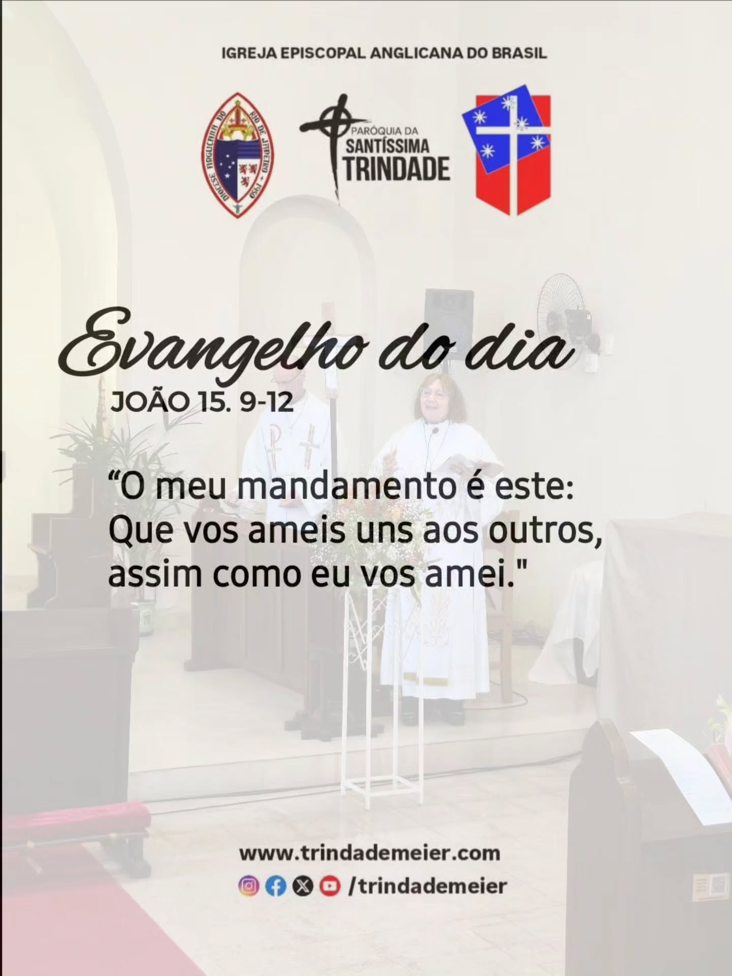 Evangelho do dia 21/06/2026 em celebração ao matrimônio da Ana Cláudia e do Gabriel Galvão, realizado em nosso Templo.
#igrejaanglicana
#trindademeier
#episcopalchurch