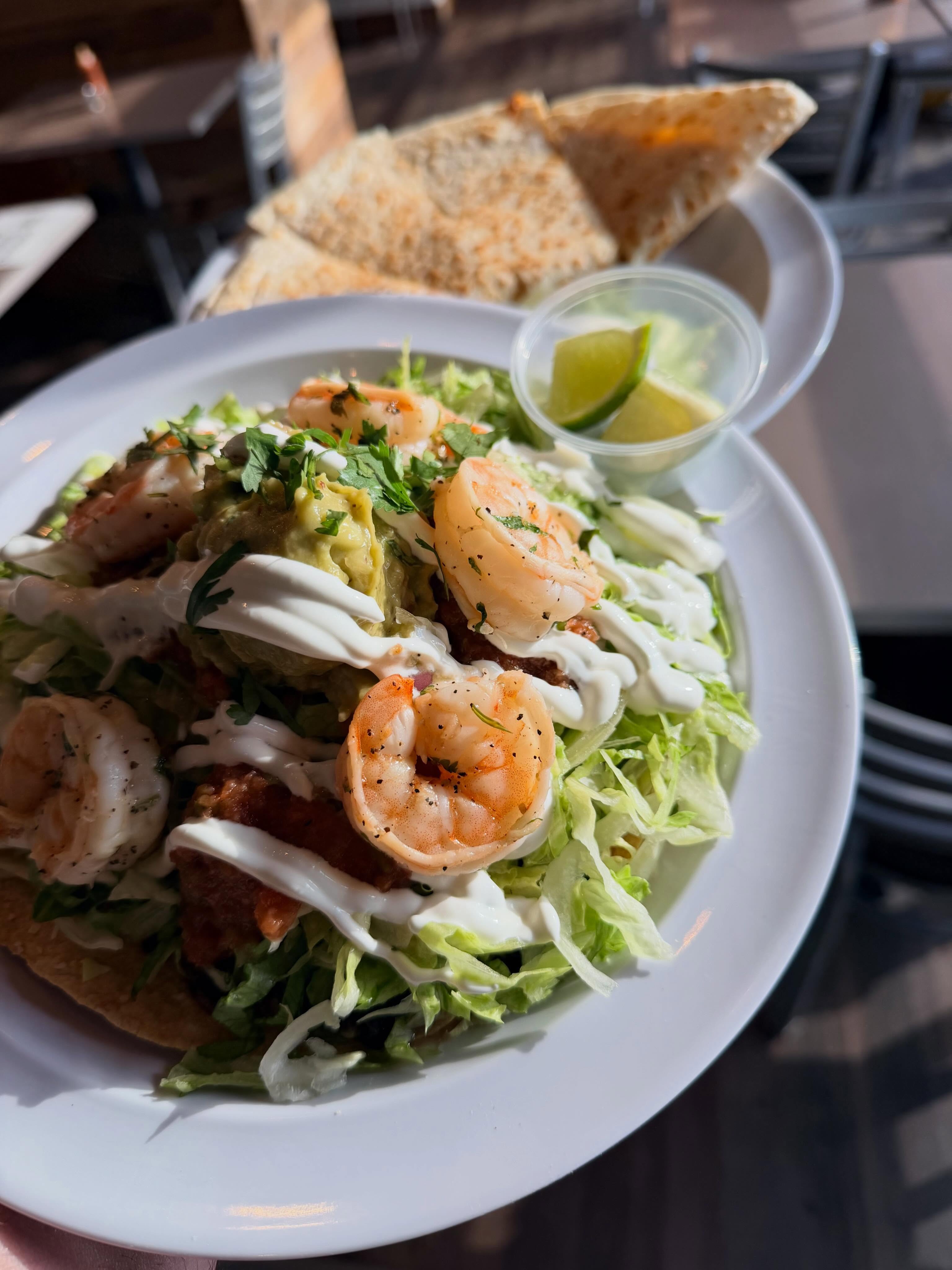 Not all salads are created equal. 🍤 Our Shrimp Tostada Salad comes loaded with flavor—and yes, that quesadilla belongs there too.
#mexican #foodie #salad #eastgreenwichri #instafood