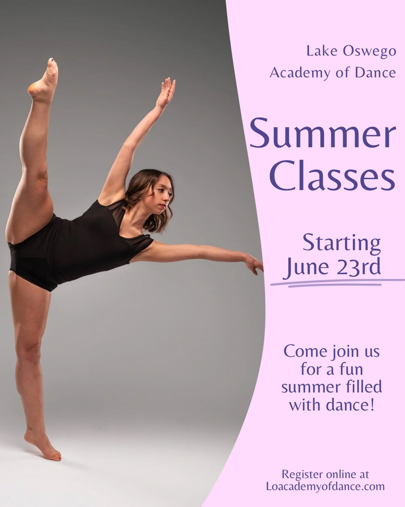 Summer Session starts THIS TUESDAY, June 23rd!
If you haven’t registered yet make sure to go to our website and sign up now!☀️