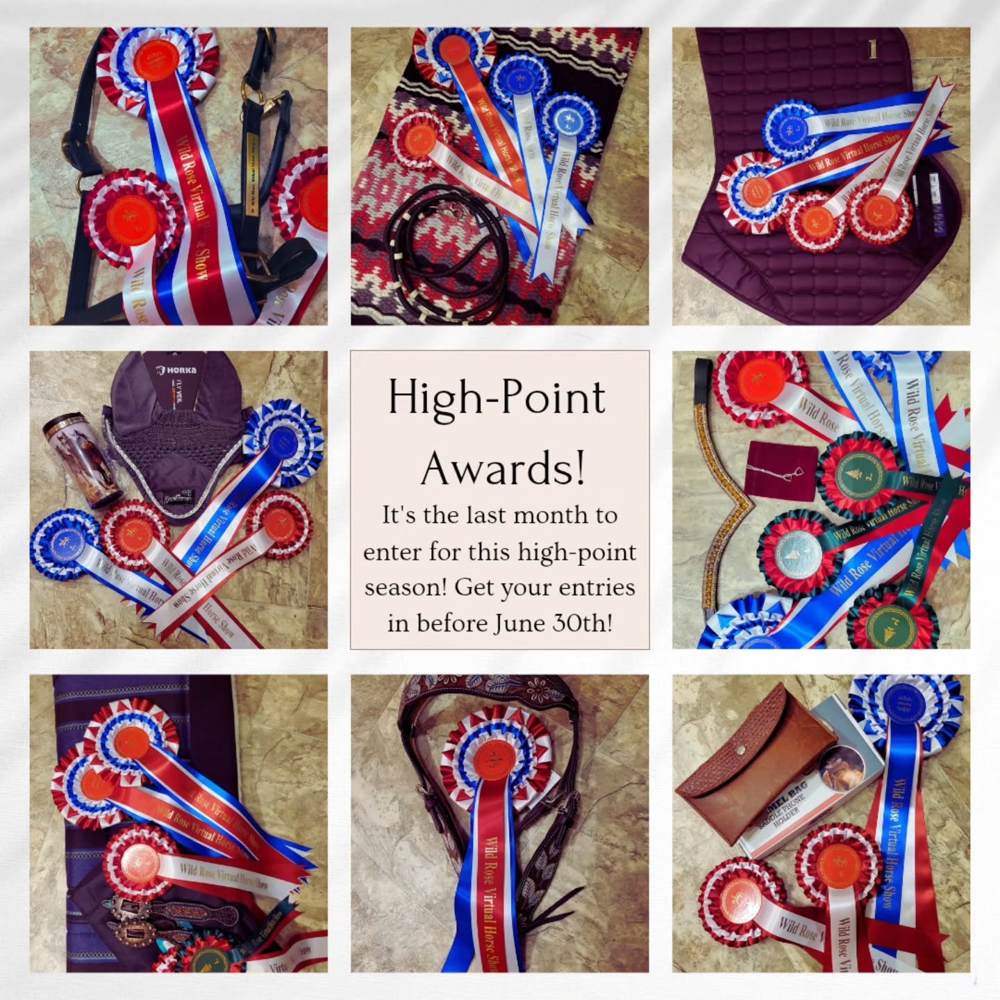 π¨ LAST CHANCE FOR HIGH-POINT SEASON! π¨
June is the FINAL month to earn points toward our current Wild Rose Virtual Horse Show High-Point Season! ππ΄
To be eligible, all June entries must be submitted by June 30th. Don't miss your last opportunity to add points to your season total and move up the leaderboard!
β¨ BONUS SAVINGS β¨
Use discount code JUNE26 at checkout to receive 15% OFF your June entries!
π
Entry Deadline: June 30, 2026
ποΈ Discount Code: JUNE26
π° Save 15% on all entries this month
Whether you're chasing a championship title or just looking for valuable feedback and a fun showing experience, we'd love to see your entries!
Enter now and finish this season strong! π
#WildRoseVirtualHorseShow #VirtualHorseShow #Dressage #Horseshow #Equestrian