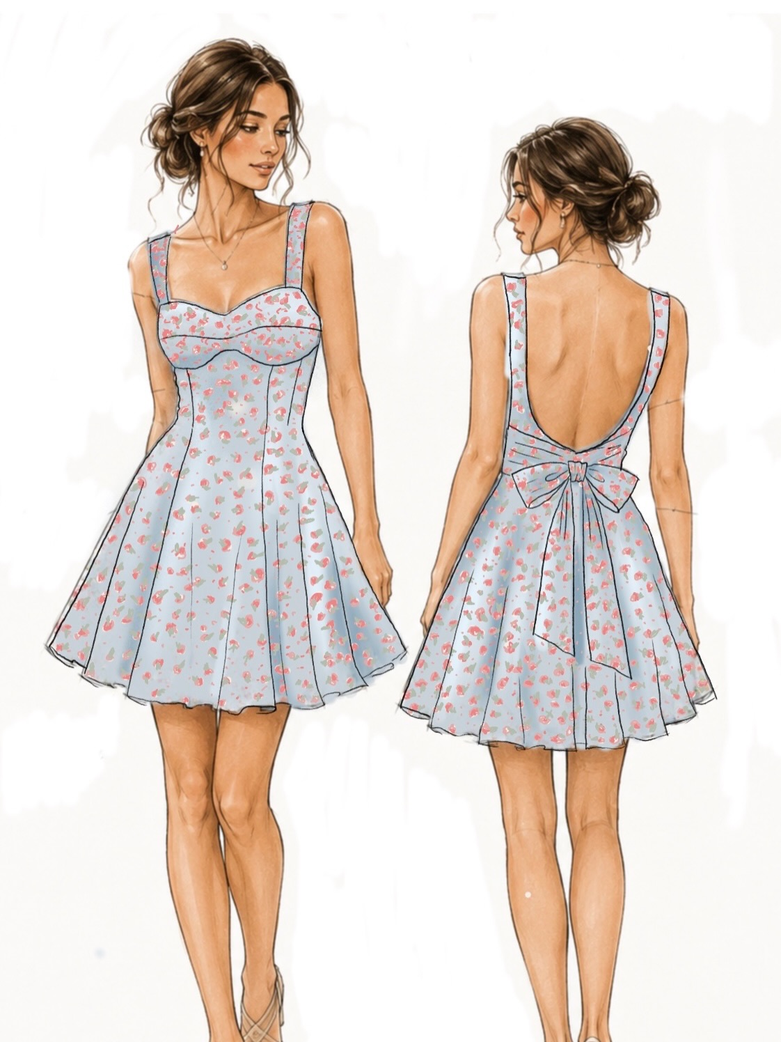 Every dress starts with an idea ✏️🌸
Swipe to see how this dress came to life—from the first sketch to the finished piece. Pattern making is one of my favourite parts of the process because it’s where the design really begins.
Would you like to see more pattern-making content?