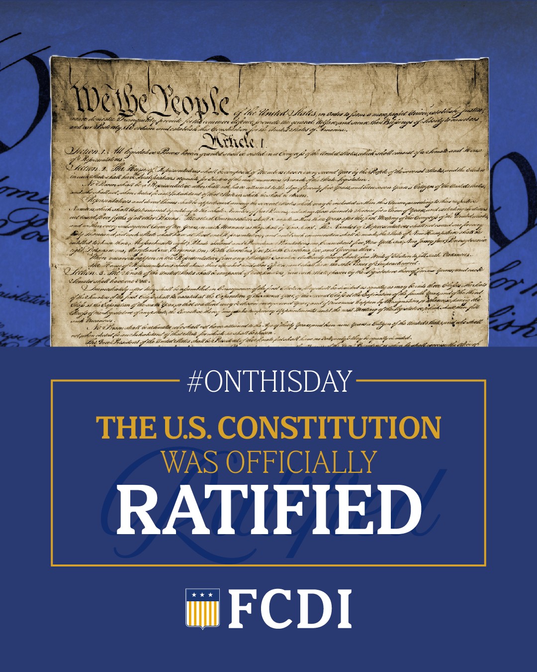 #OnThisDay in 1788 the U.S. Constitution was officially ratified.
When New Hampshire became the ninth state to approve it, the framework for our republic was set.
238 years later, this important document still governs how we vote and hold those in power accountable.
Next month, we’re excited to celebrate the 250th anniversary of the United States and everything the U.S. Constitution represents.