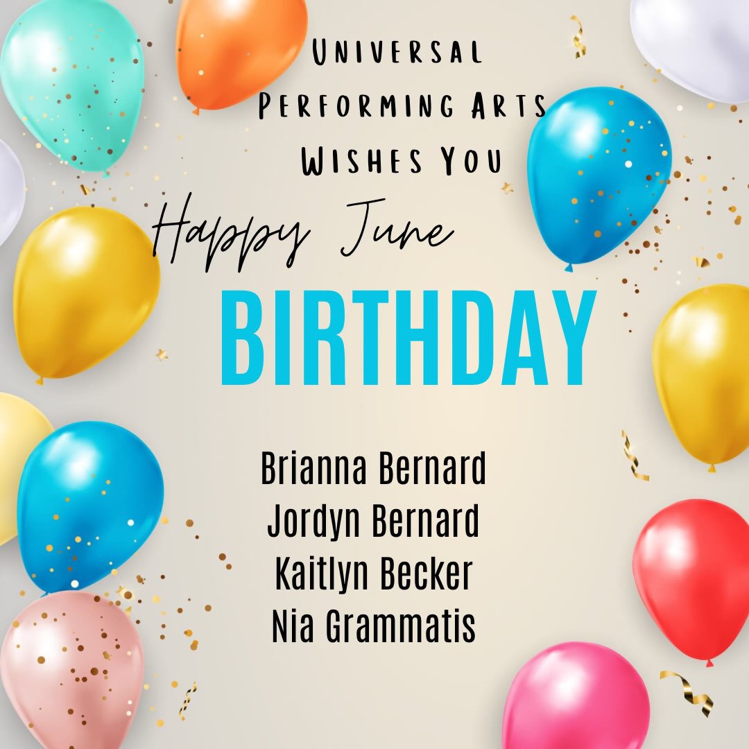 Happy June Birthday to our Universal Stars!⭐️