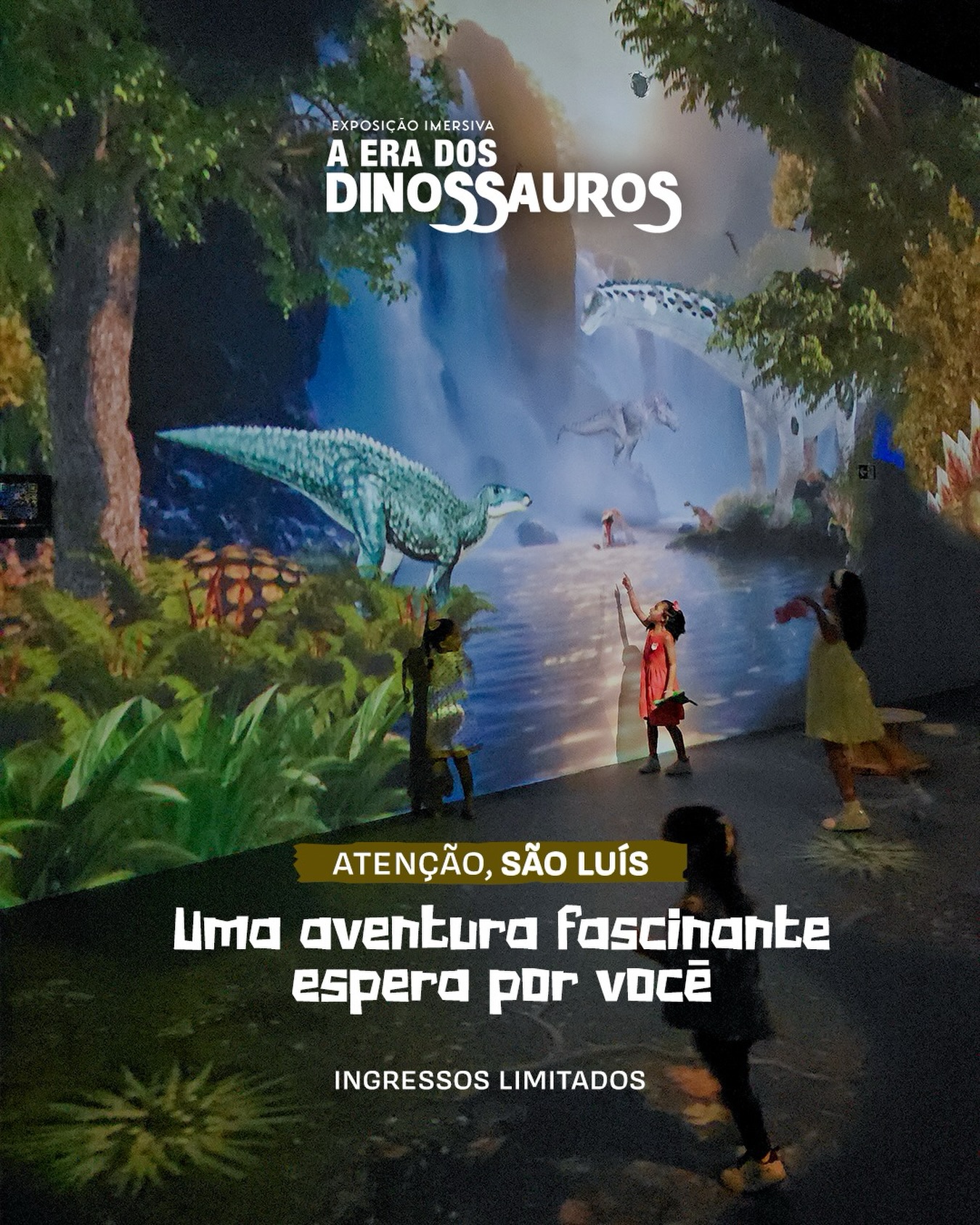 A hora de viver essa aventura chegou!!!
A Era dos Dinossauros espera por você 🦕☄️
De terça a domingo, no @shoppingdailha 📍